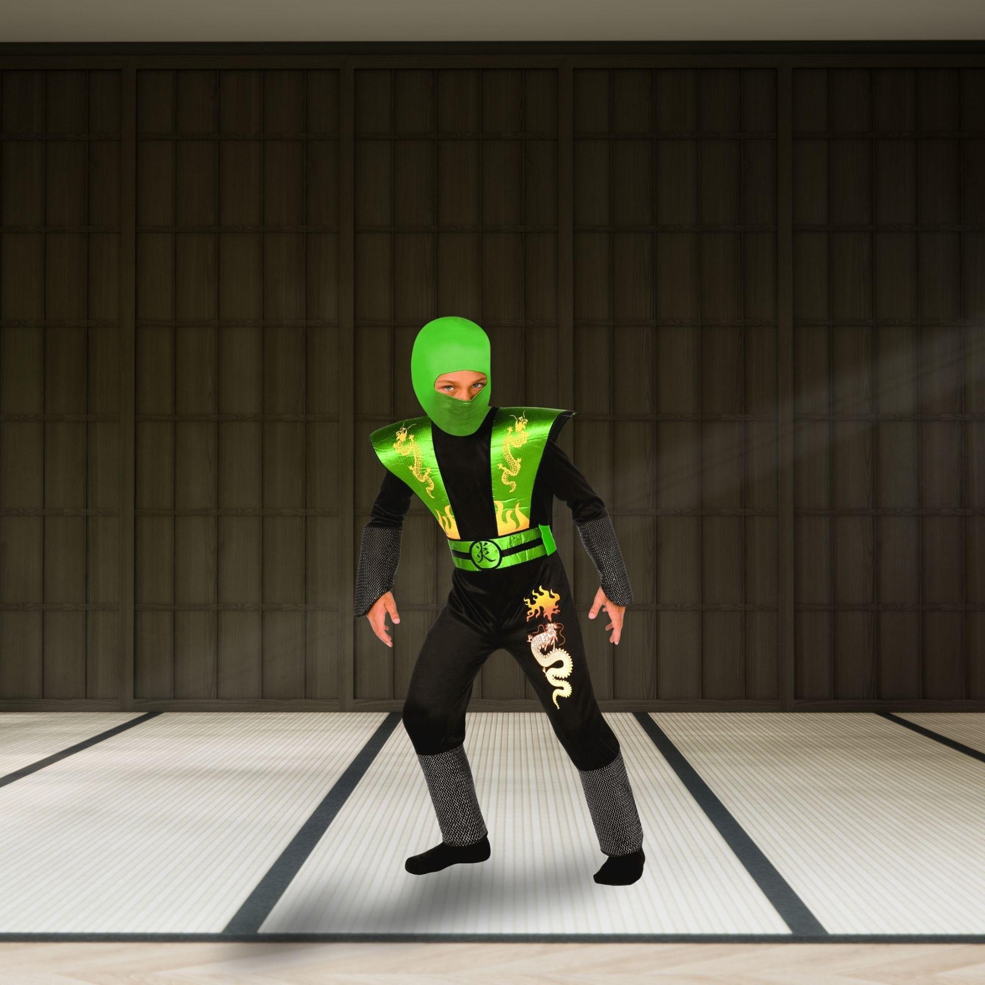 Green Ninja Warrior Dress Age: Years Child Costume