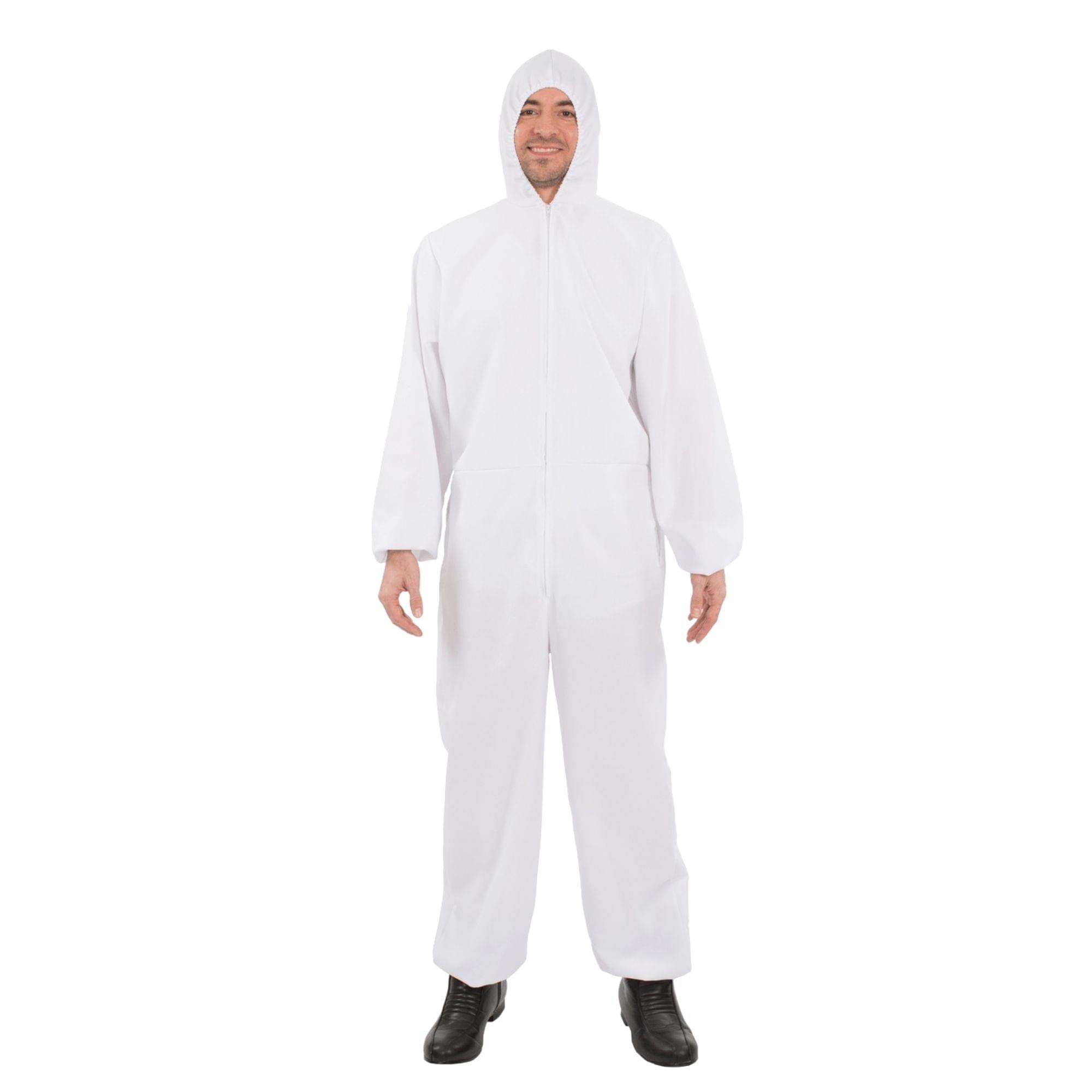 White Hazmat Suit Adult Costume