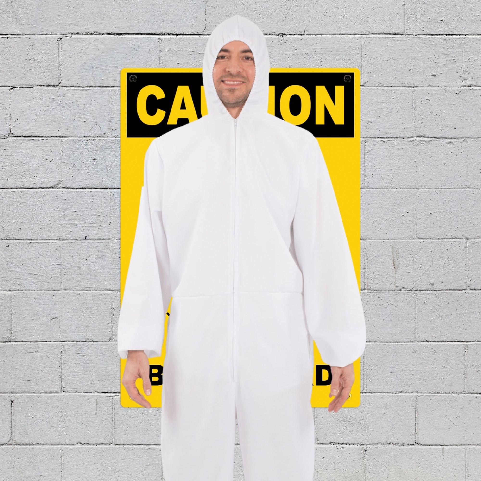 White Hazmat Suit Adult Costume