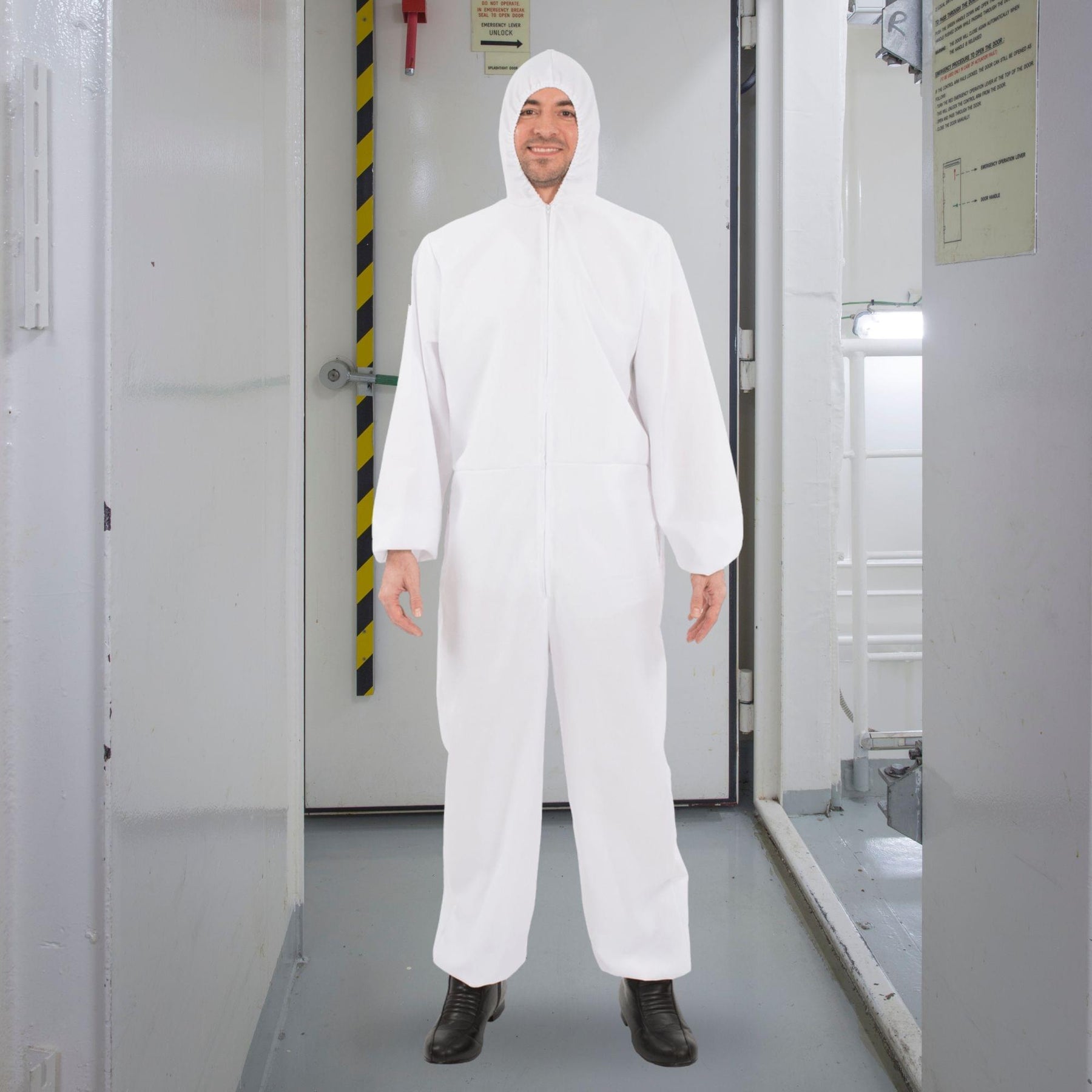 White Hazmat Suit Adult Costume