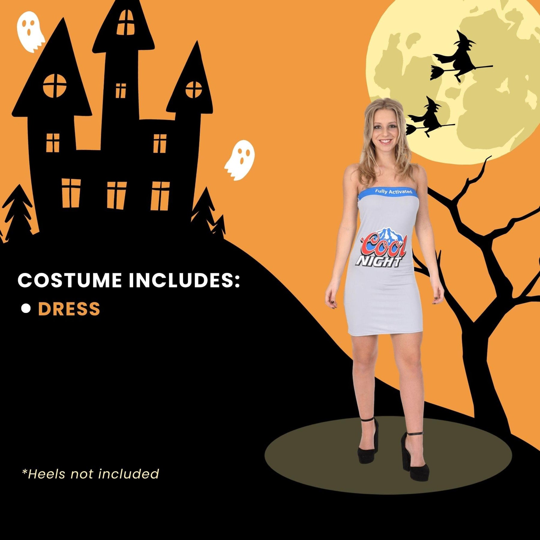 Female Cools Light Beer Dress / Adult Costume