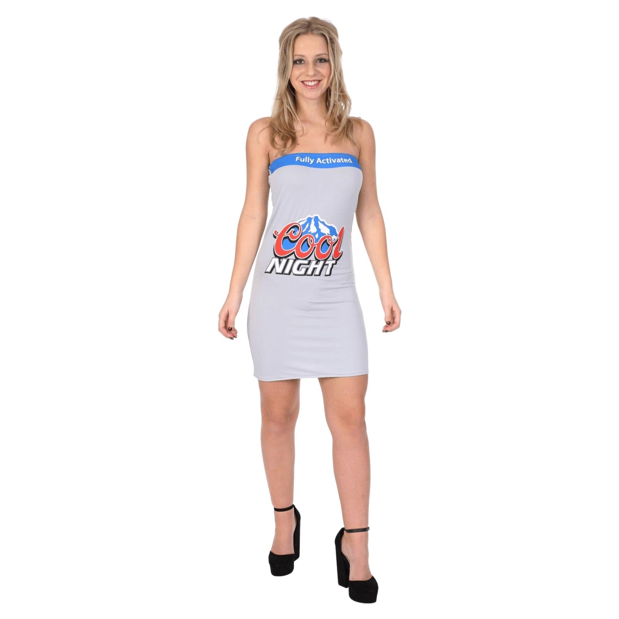 Female Cools Light Beer Dress / Adult Costume