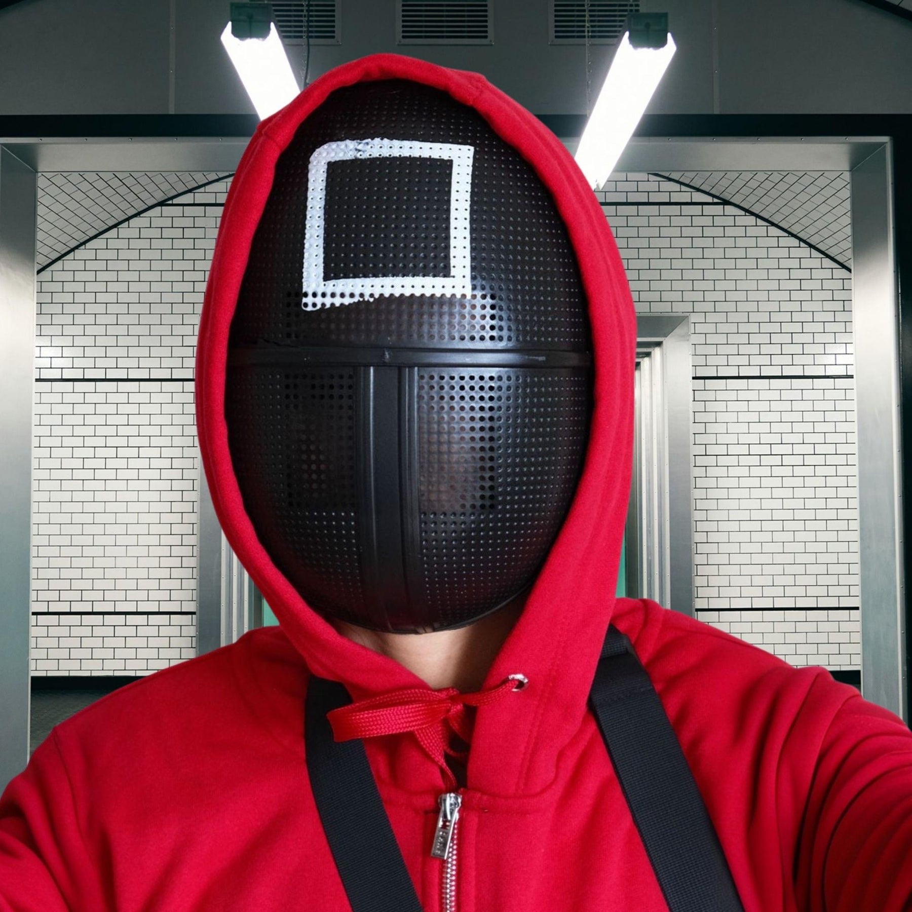 Squid Game Square Mask Costume Accessory