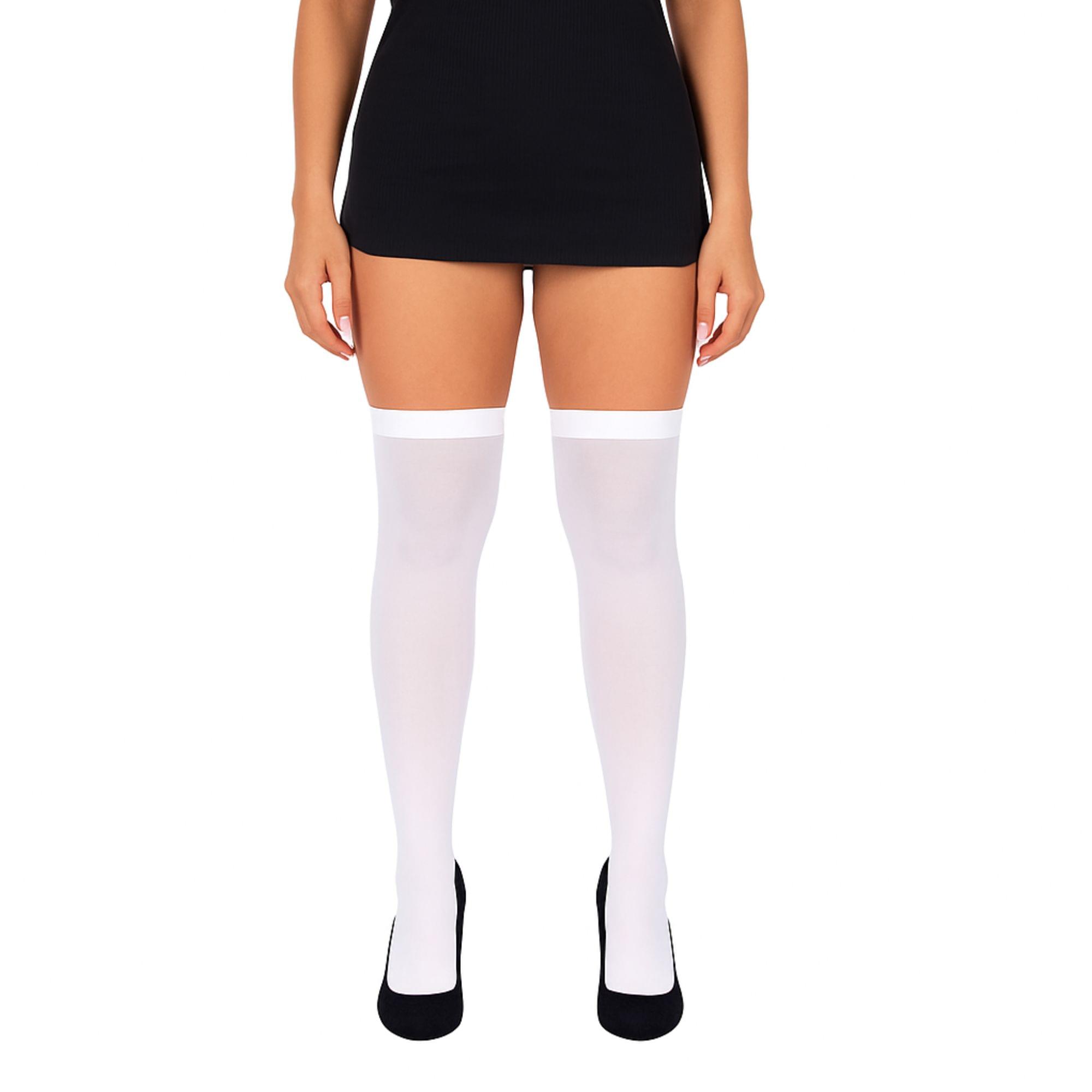 White Stockings White Costume Accessory