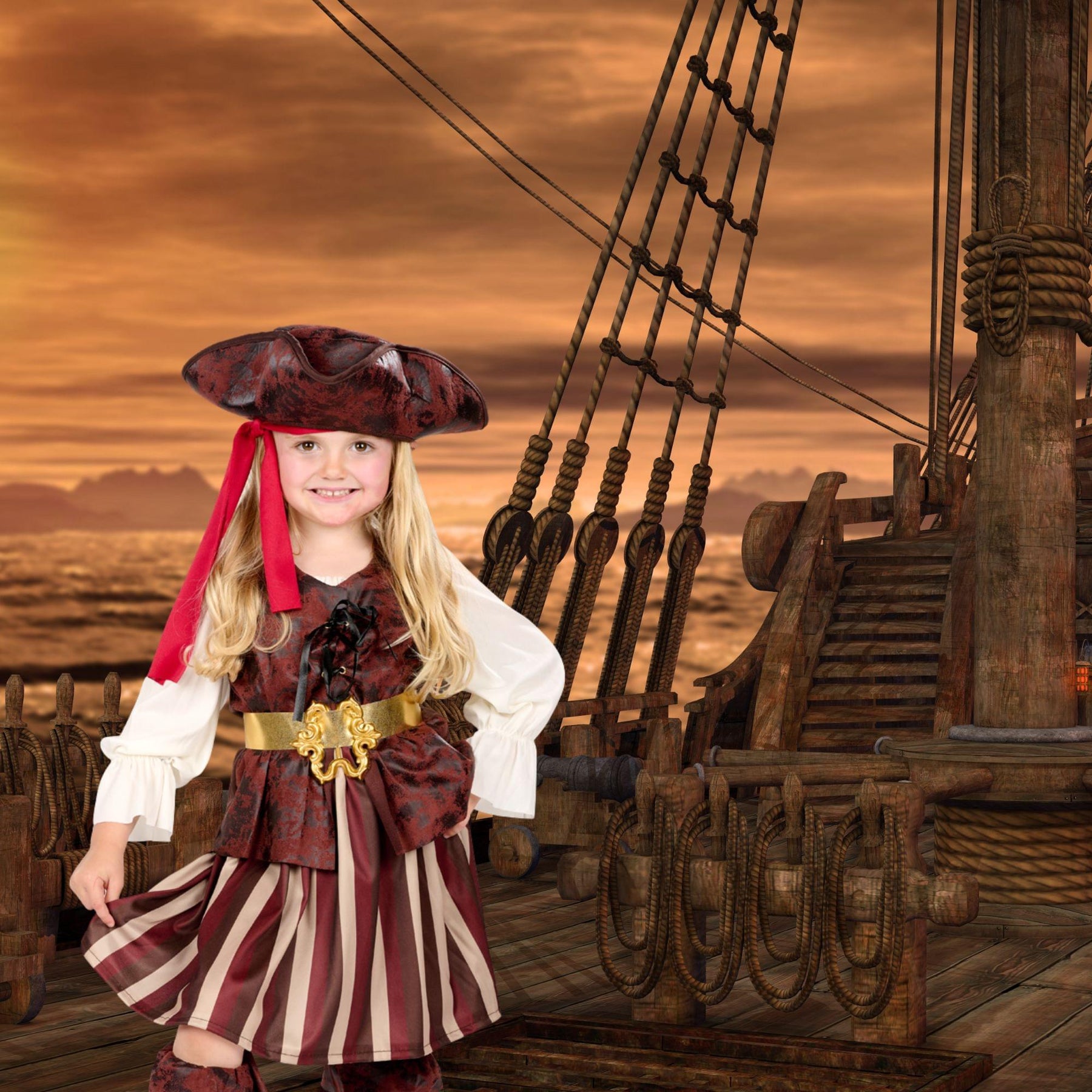 Pirate Girl Child Costume