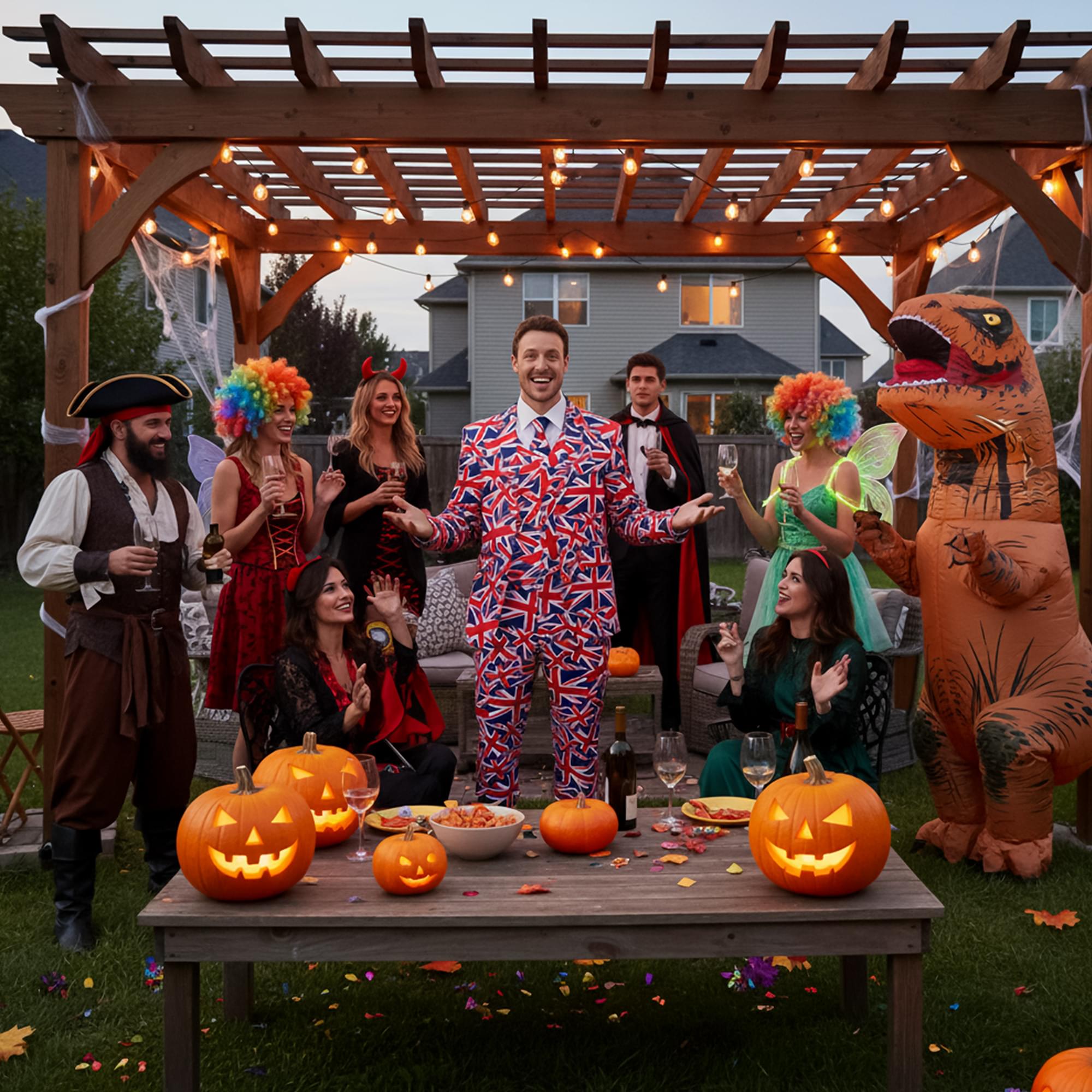 Union Jack Adult Costume Suit