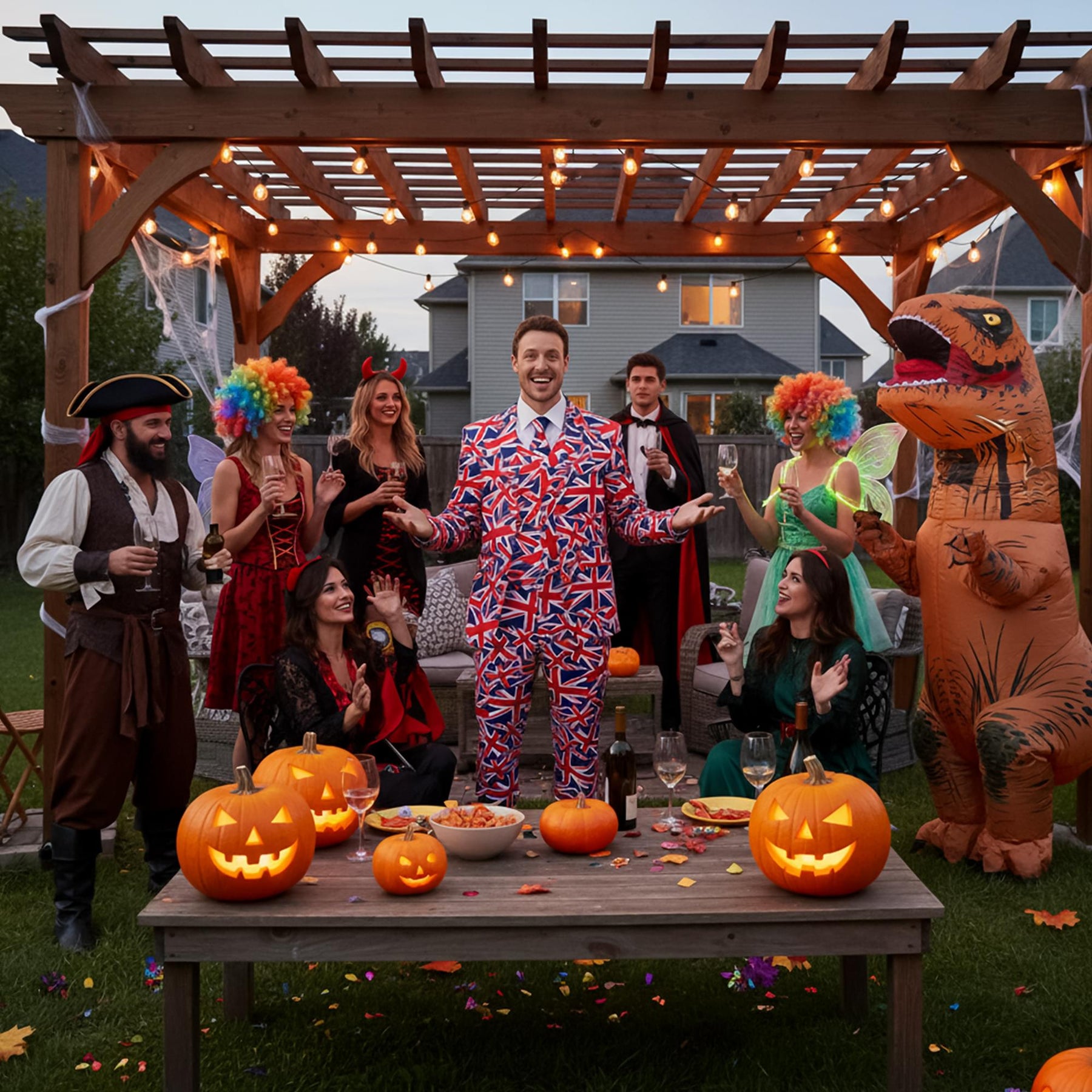 Union Jack Adult Costume Suit