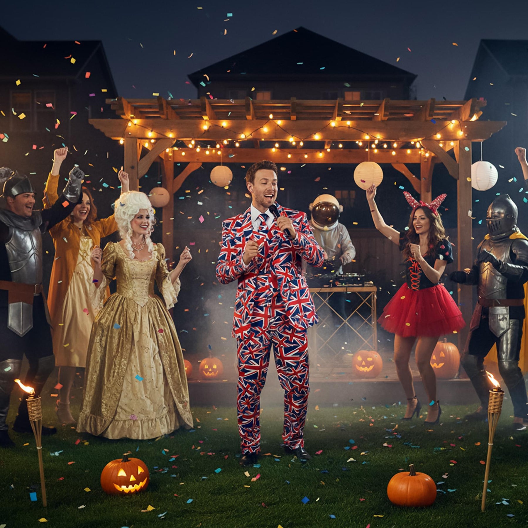 Union Jack Adult Costume Suit