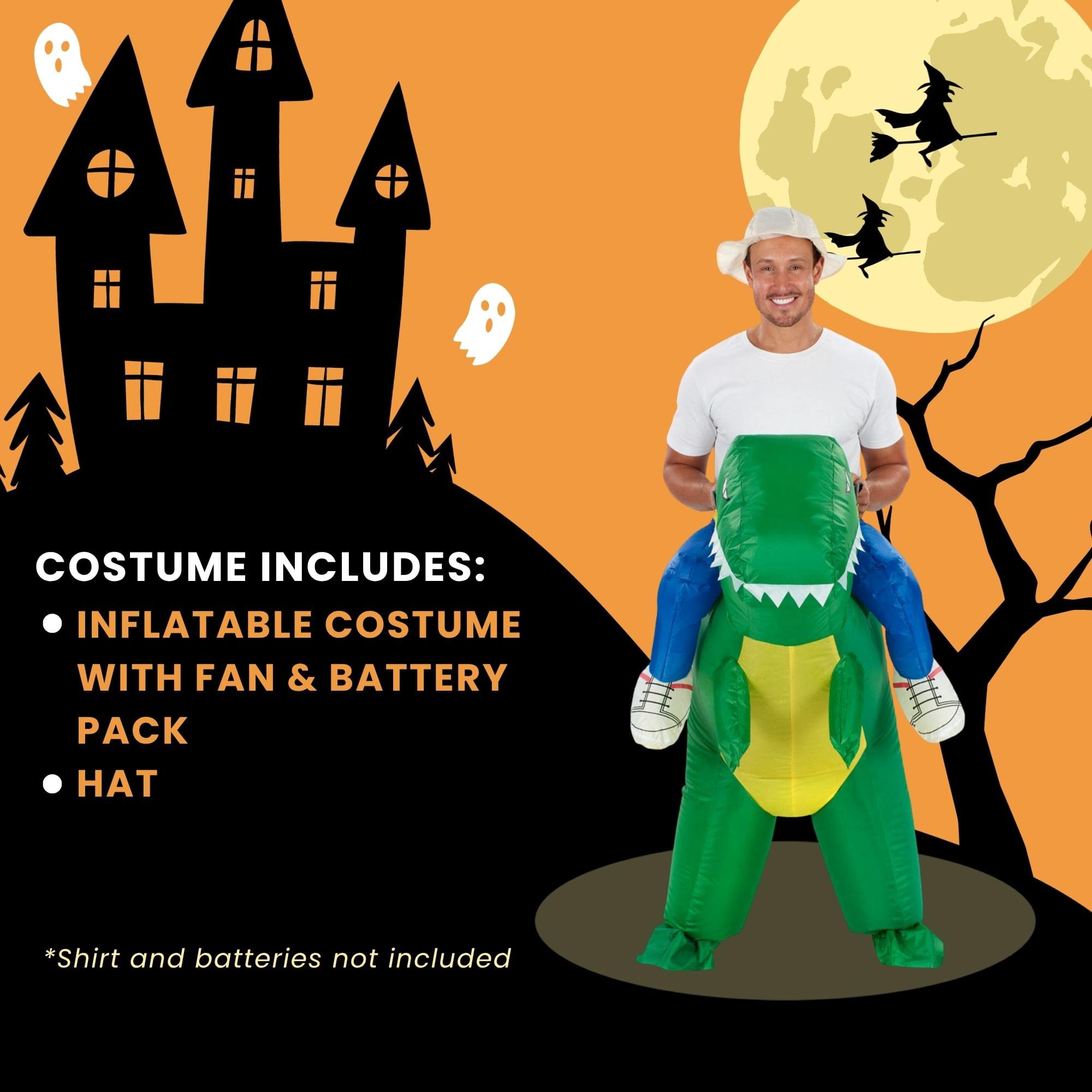Inflatable Ride on Dinosaur Adult Costume