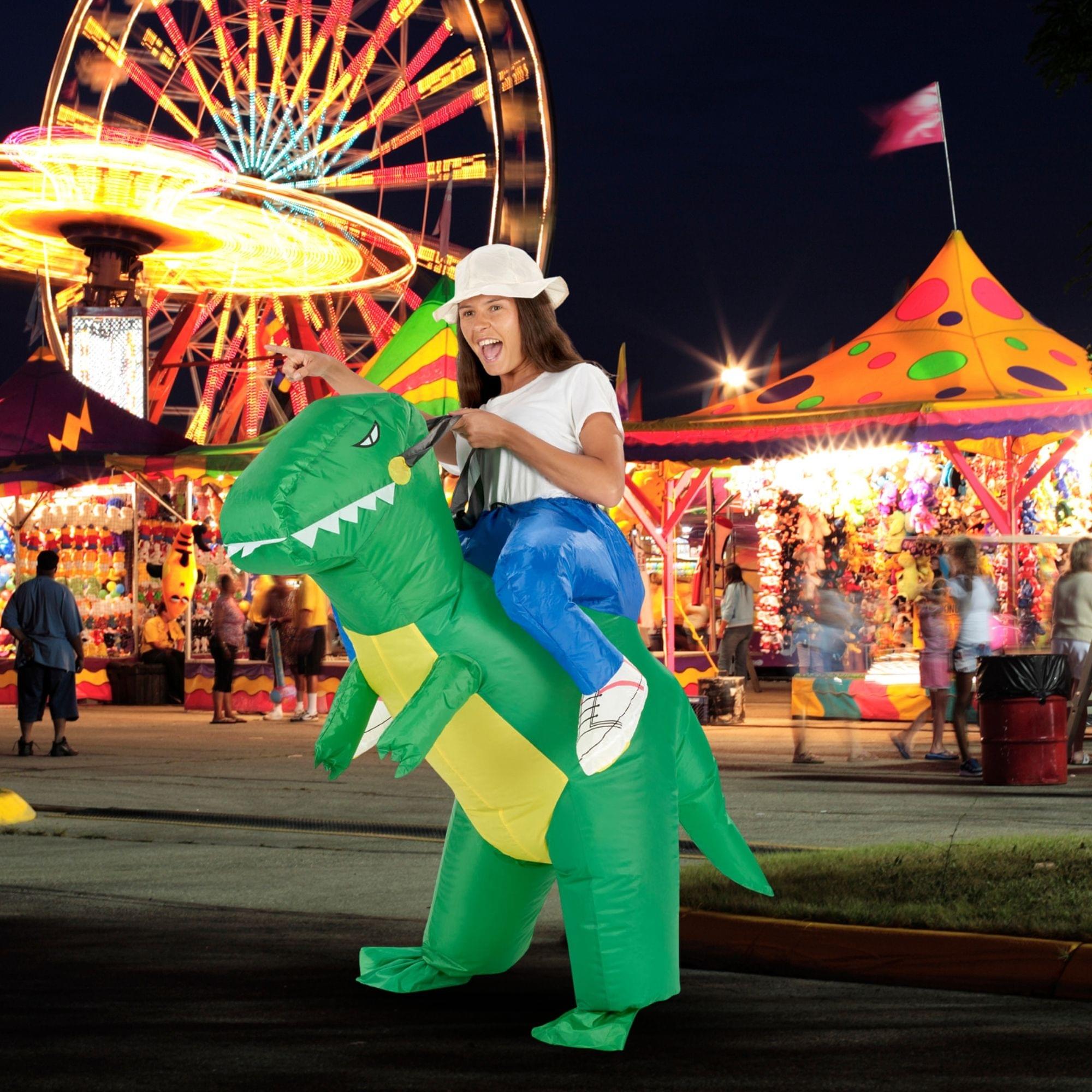 Inflatable Ride on Dinosaur Adult Costume