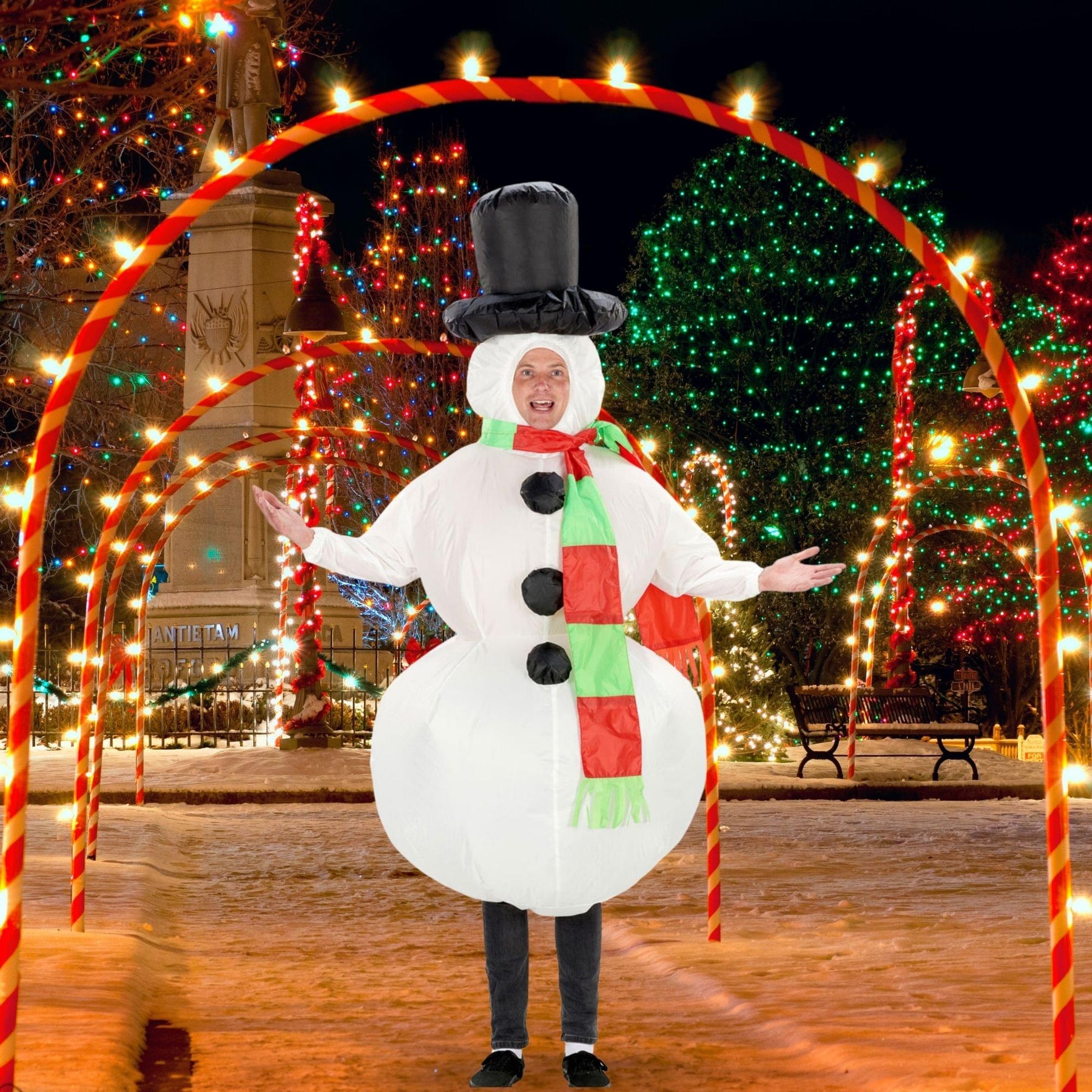 Inflatable Snowman Adult Costume