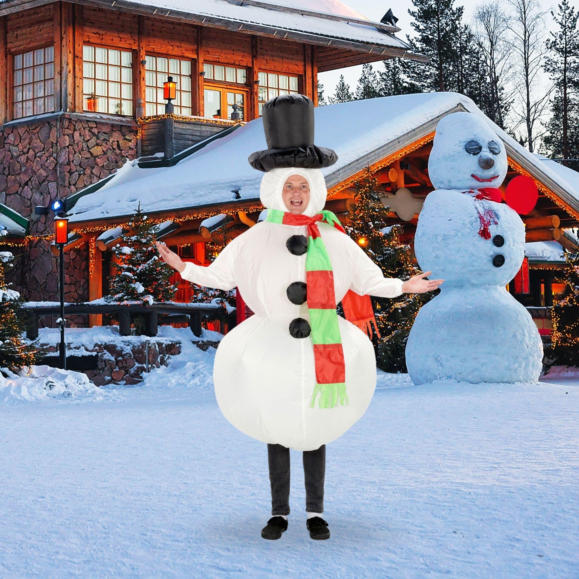 Inflatable Snowman Adult Costume