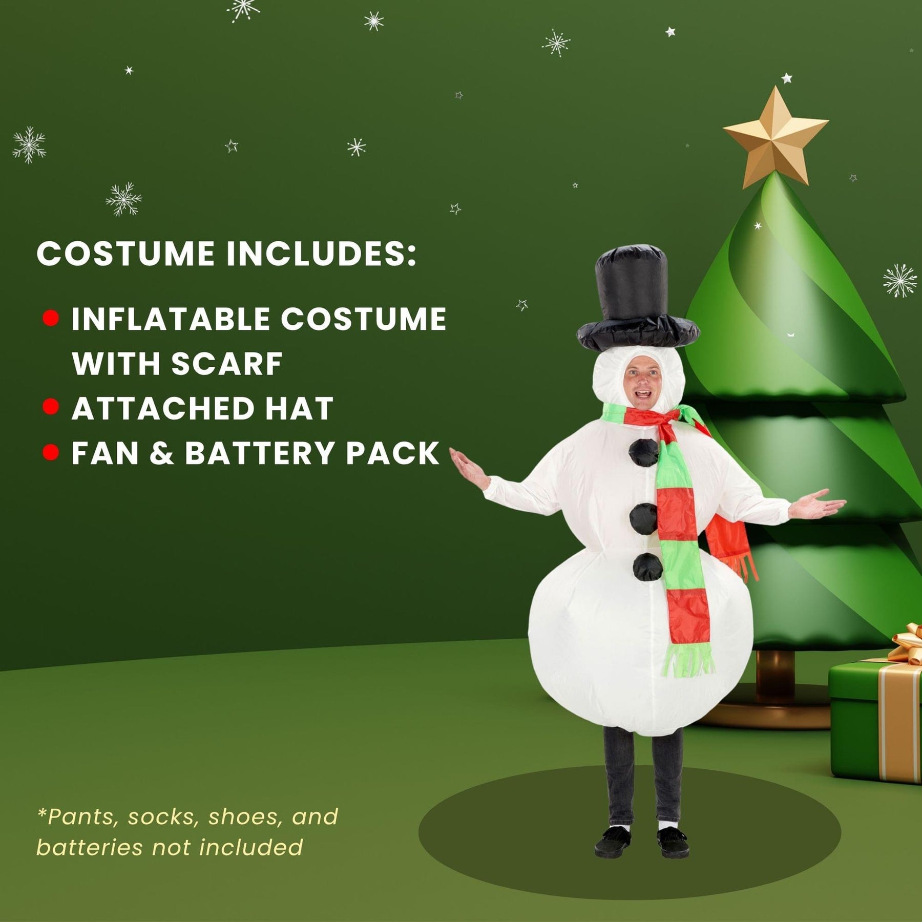 Inflatable Snowman Adult Costume