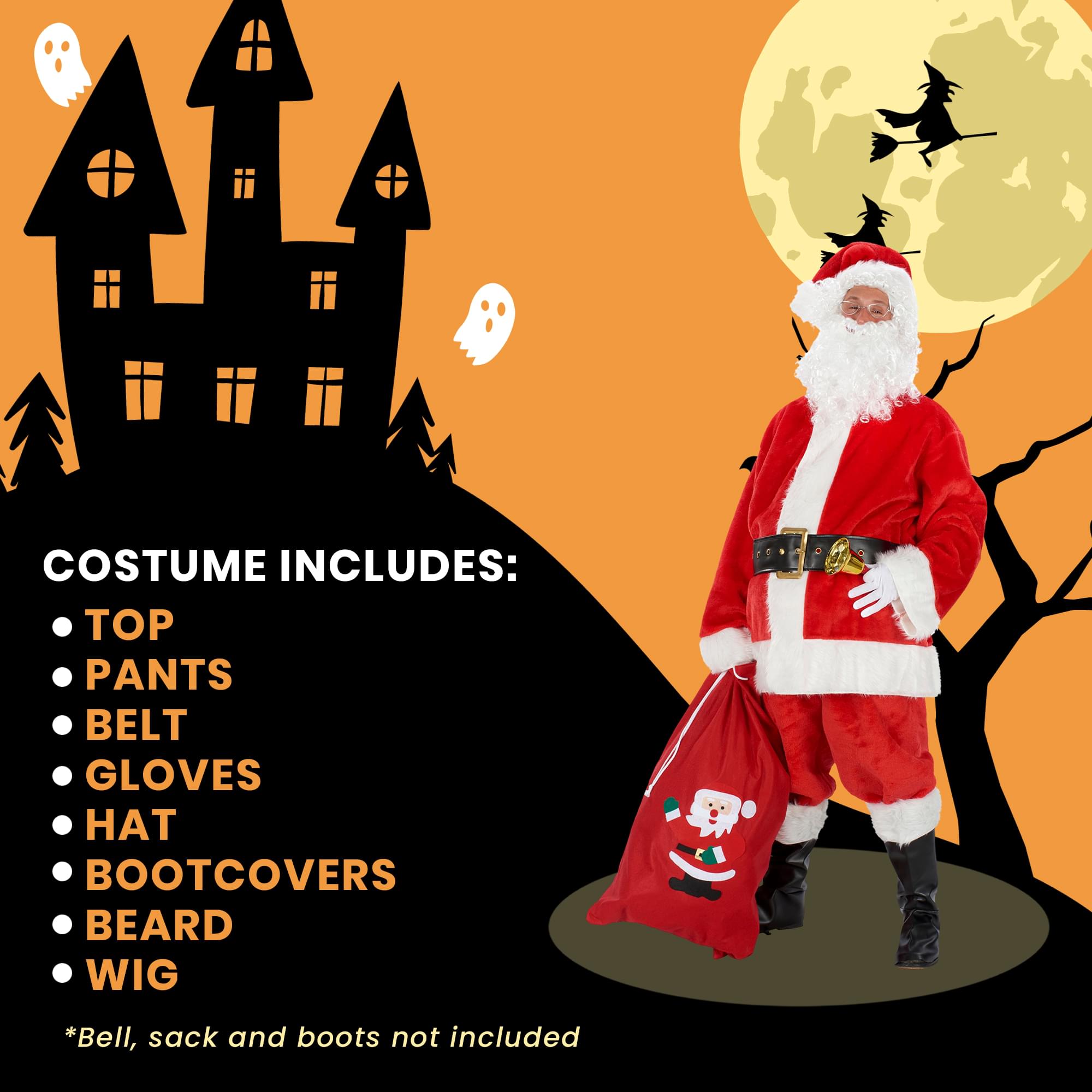 Deluxe Plush Santa Costume