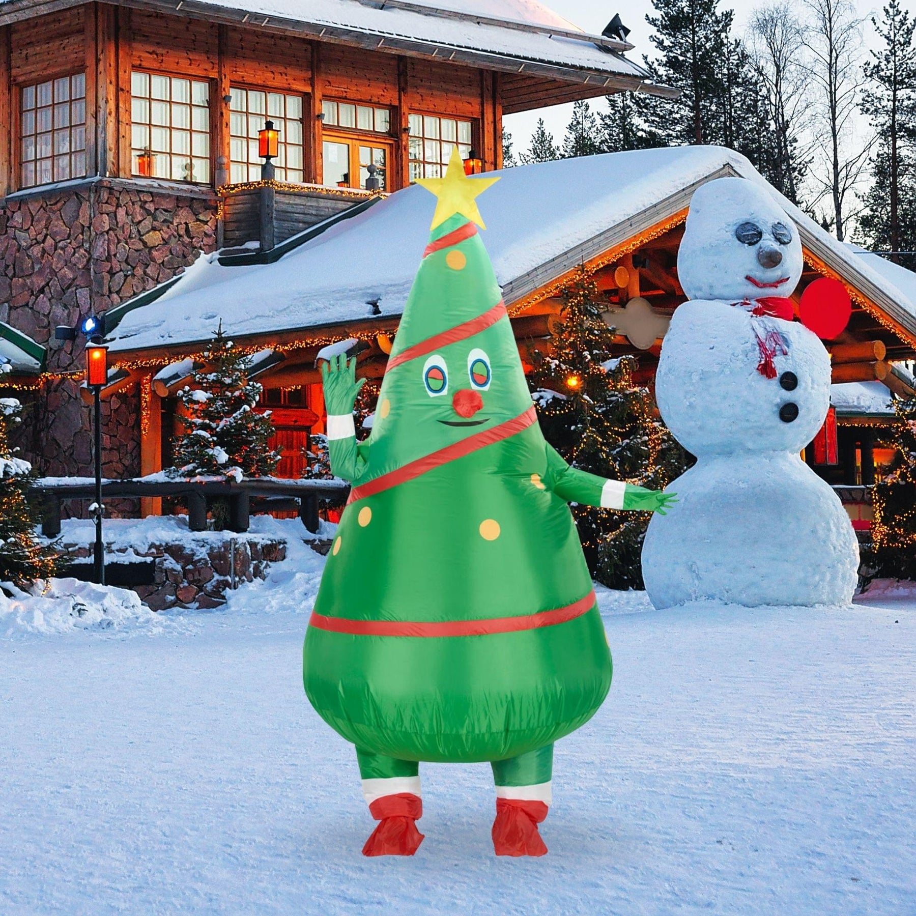 Inflatable Christmas Tree Adult Costume