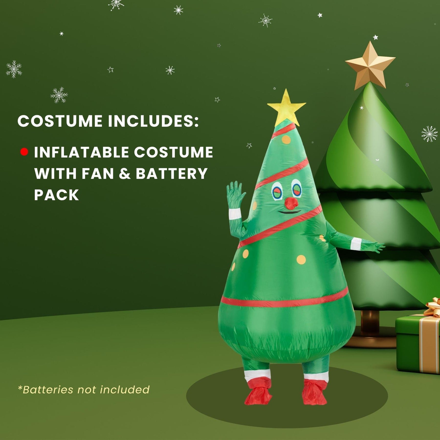 Inflatable Christmas Tree Adult Costume