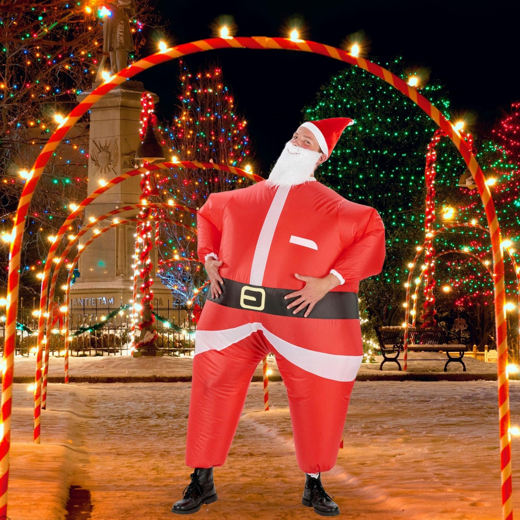 Inflatable Santa Adult Costume