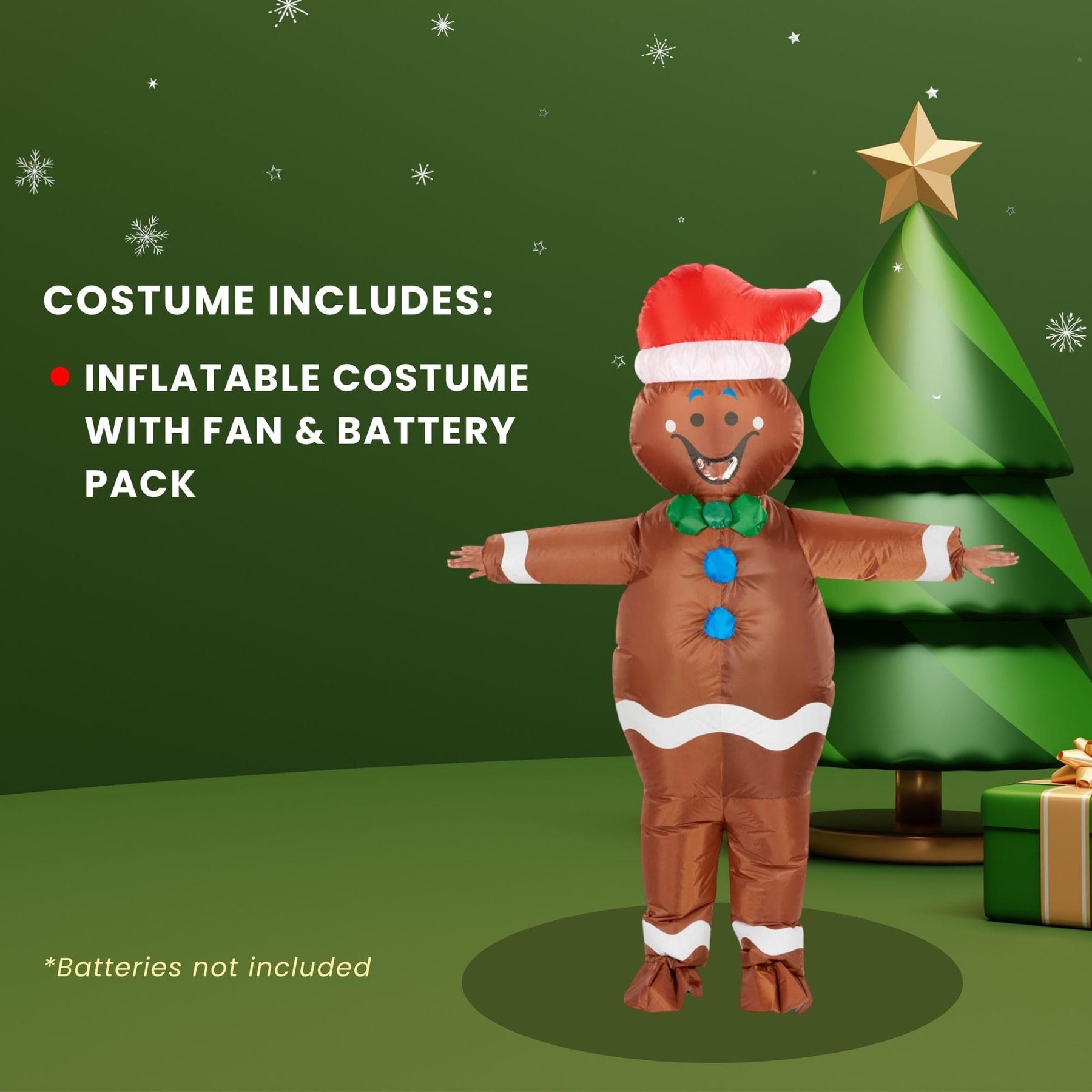 Inflatable Gingerbread Adult Costume