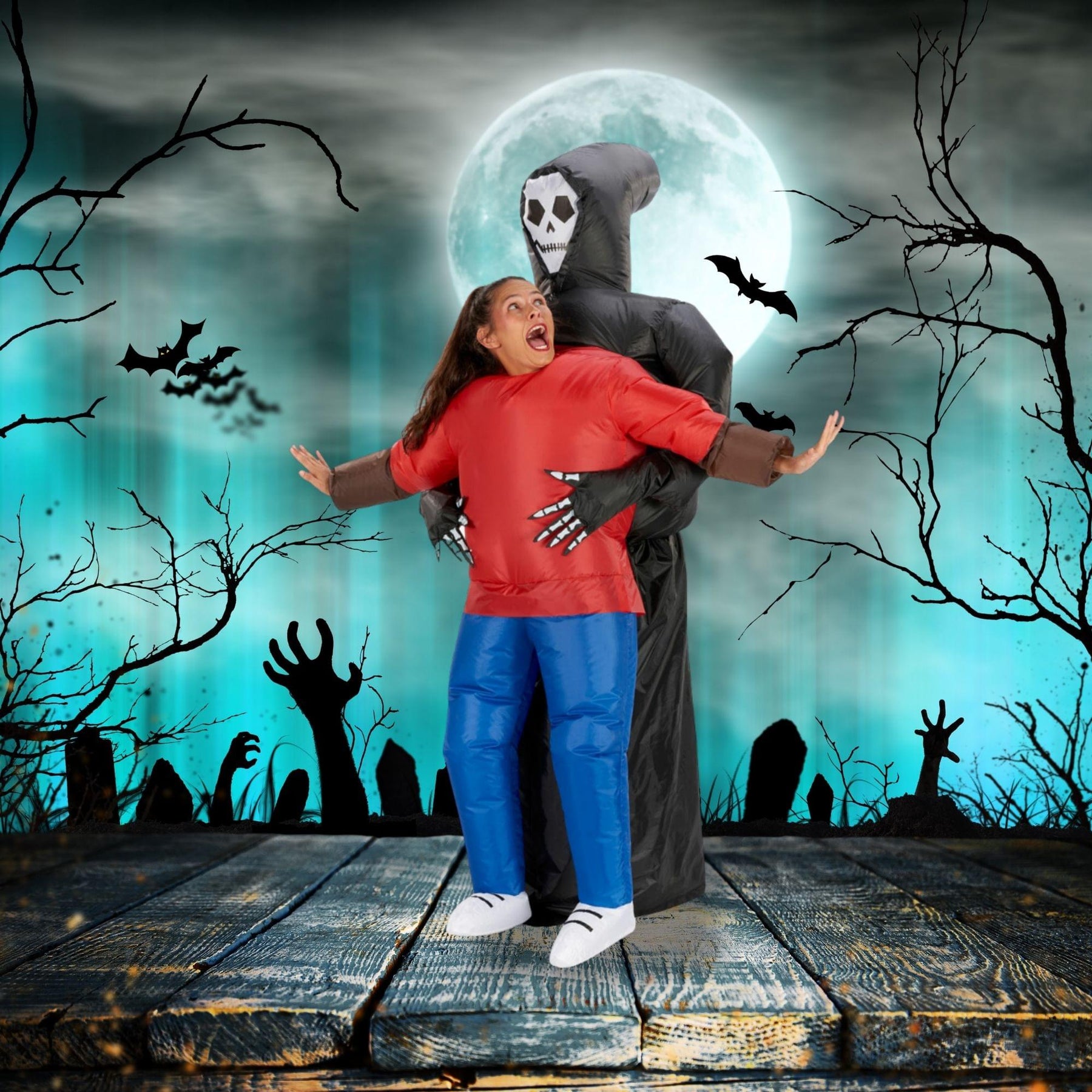 Inflatable Grim Reaper Adult Costume