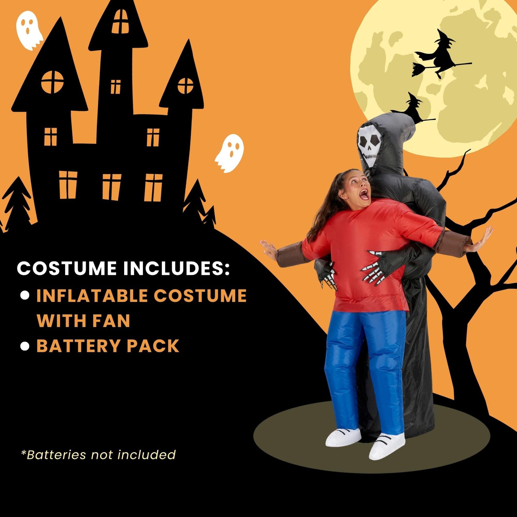 Inflatable Grim Reaper Adult Costume