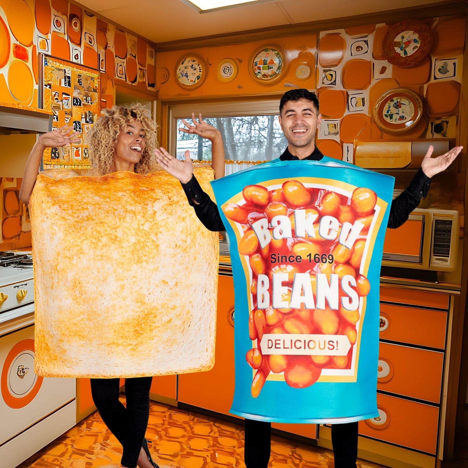 Beans & Toast Couple Adult Costume