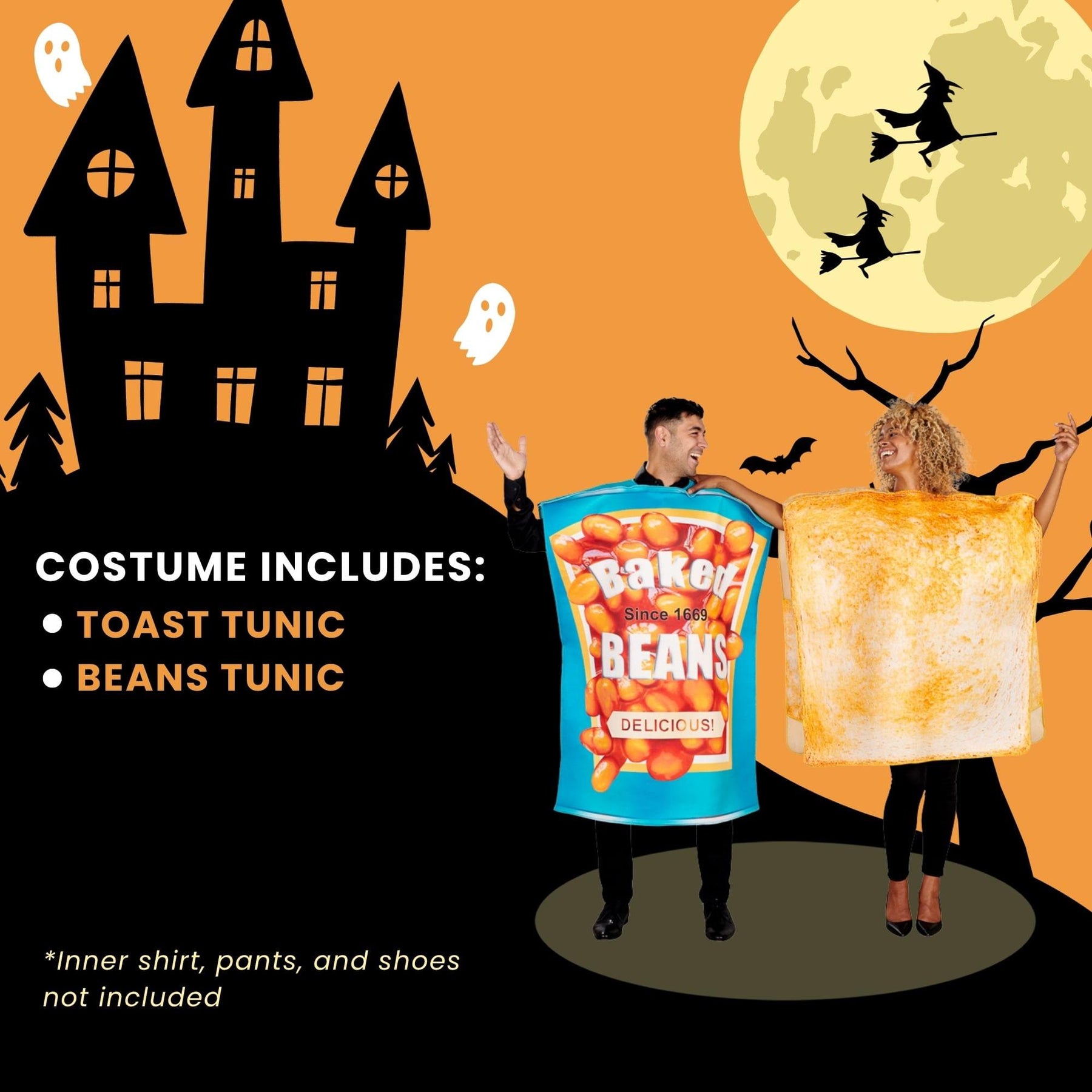 Beans & Toast Couple Adult Costume