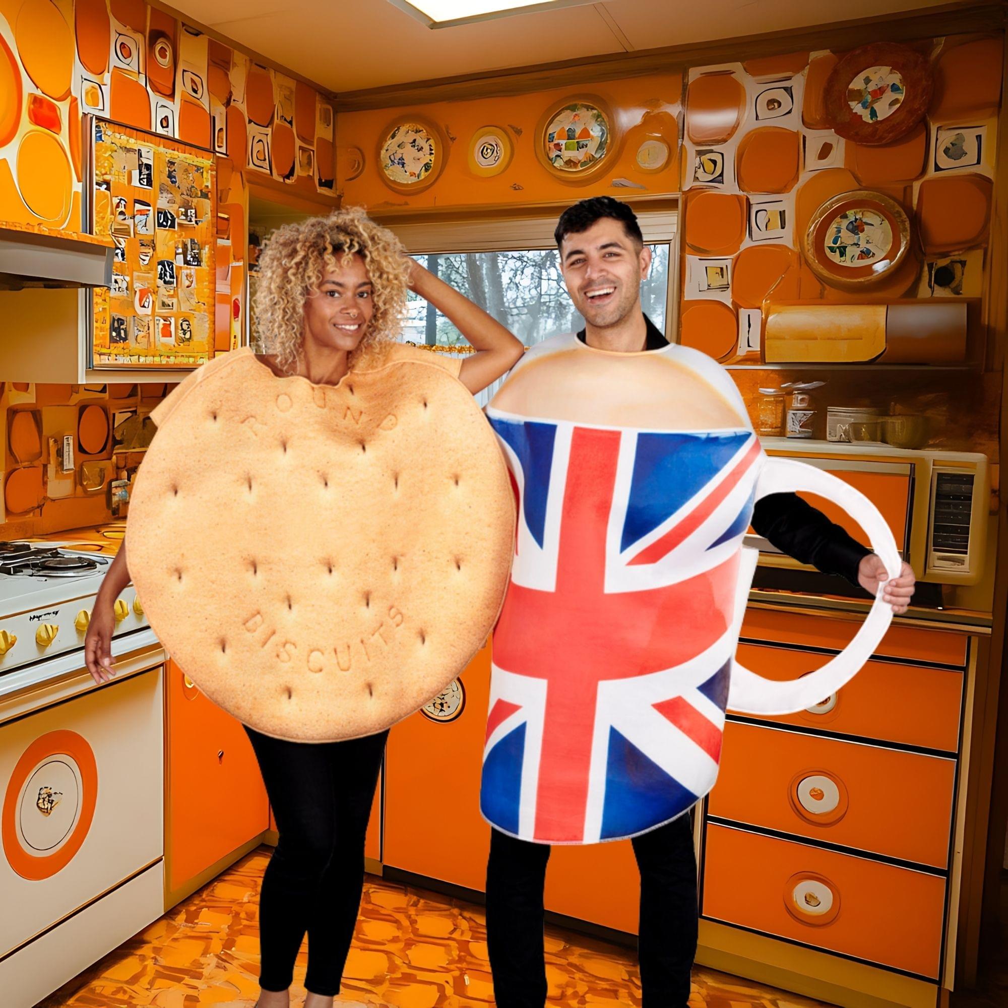 Tea & Biscuit Couple Adult Costume
