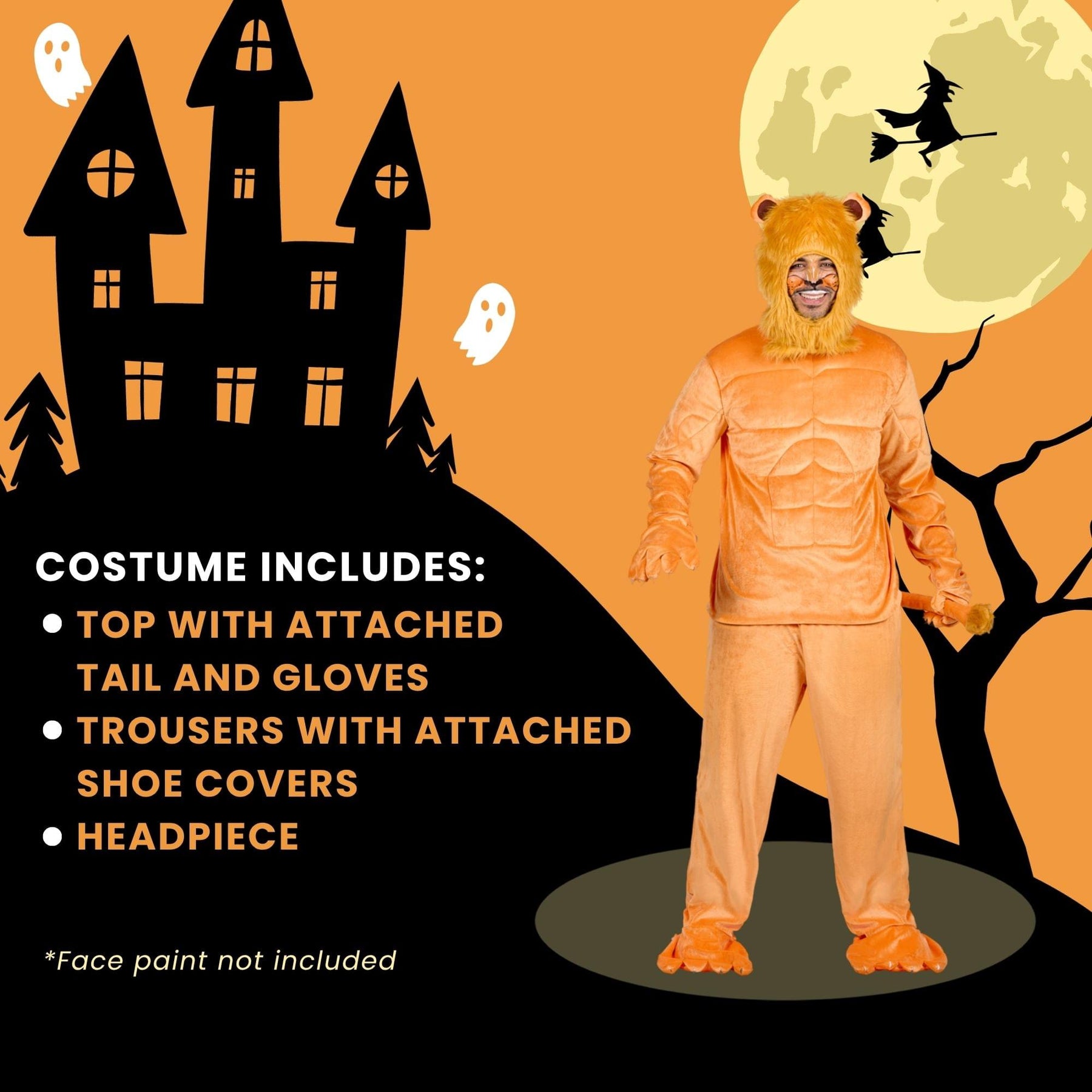 Muscle Lion Standard Adult Costume