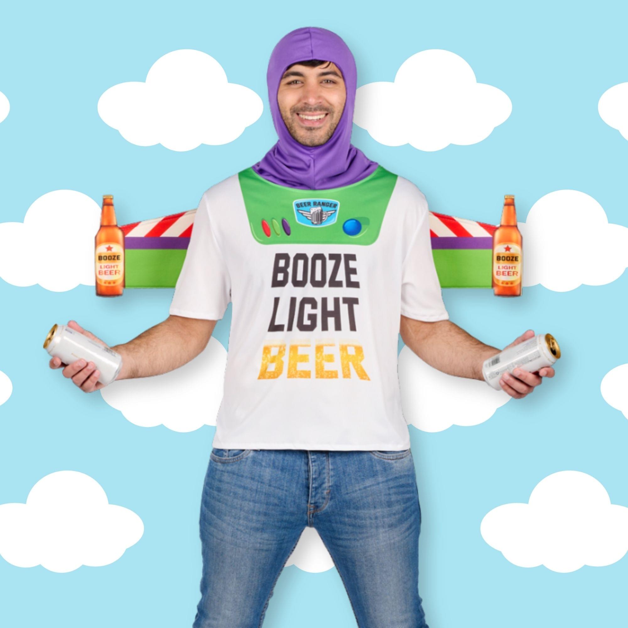 Mens Booze Light Beer Standard Adult Costume