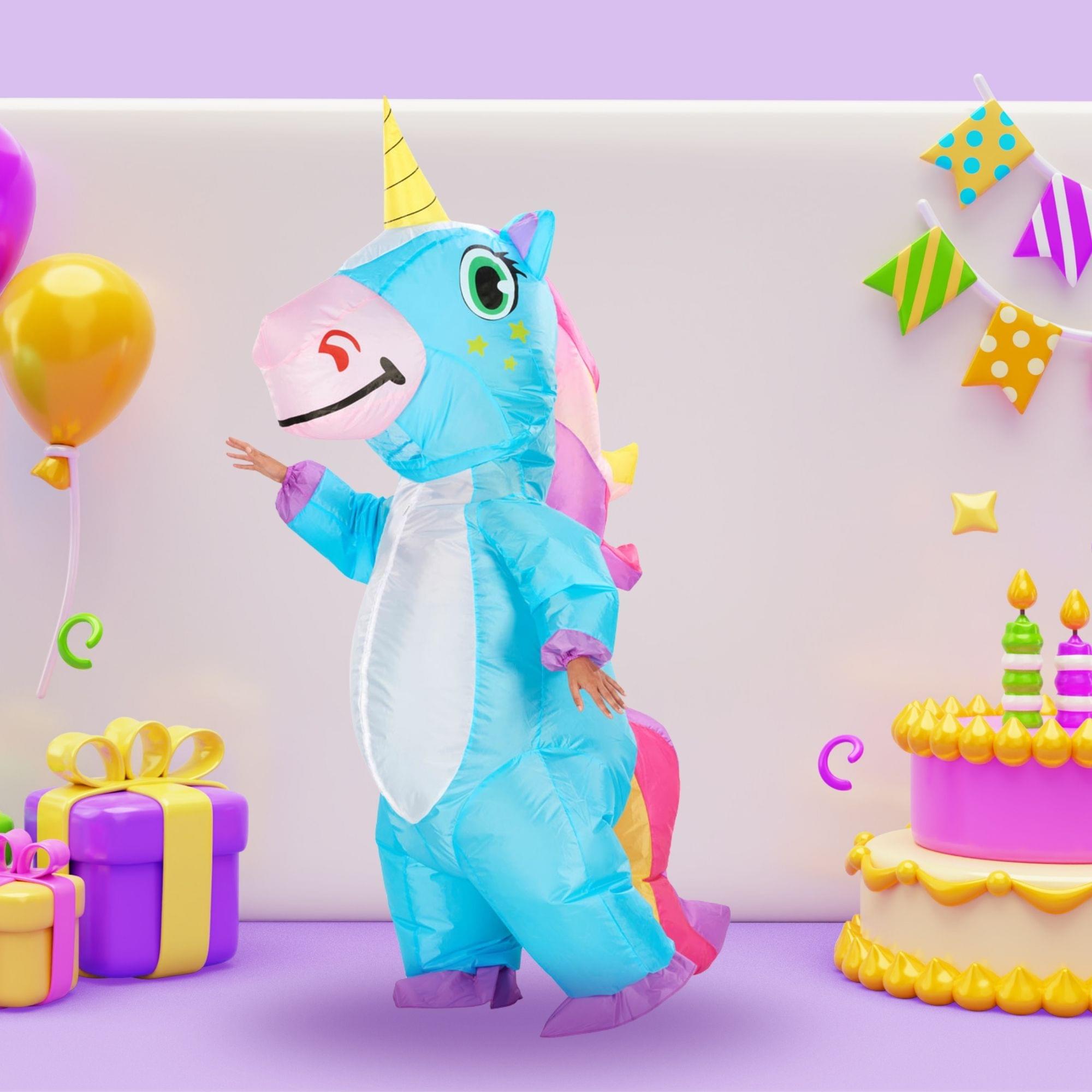 Inflatable Lovely Unicorn Adult Costume