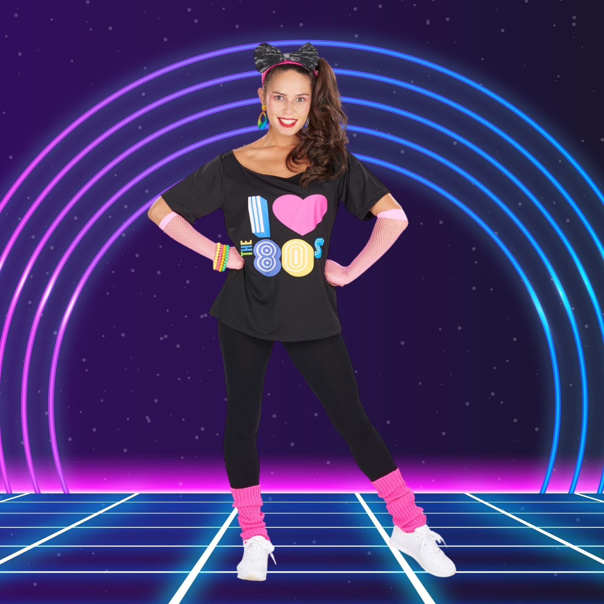 80s T-shirt Adult Costume