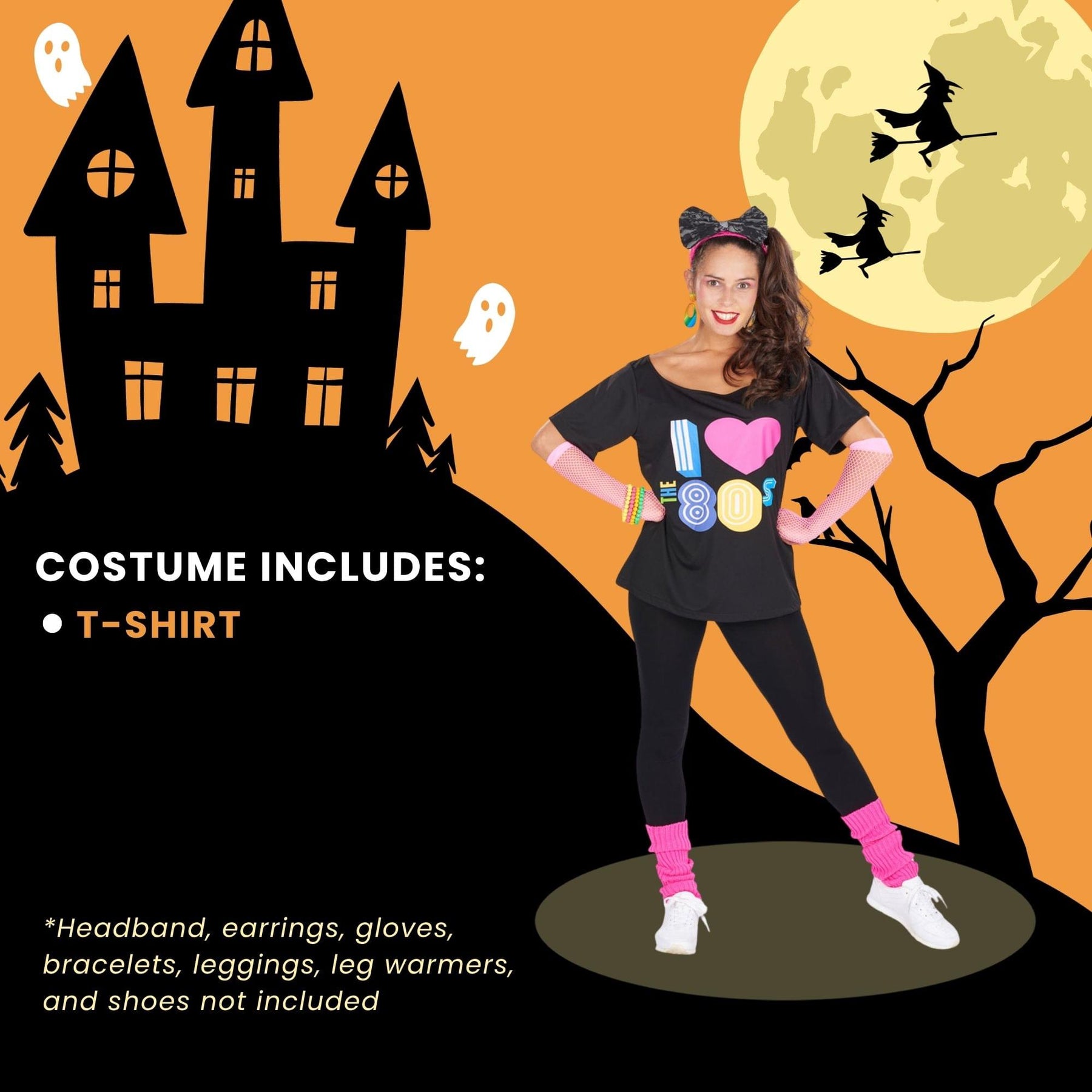 80s T-shirt Adult Costume