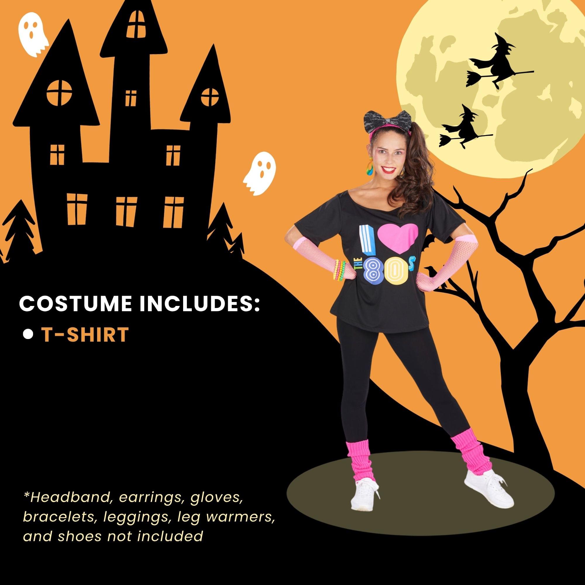80s T-shirt Adult Costume