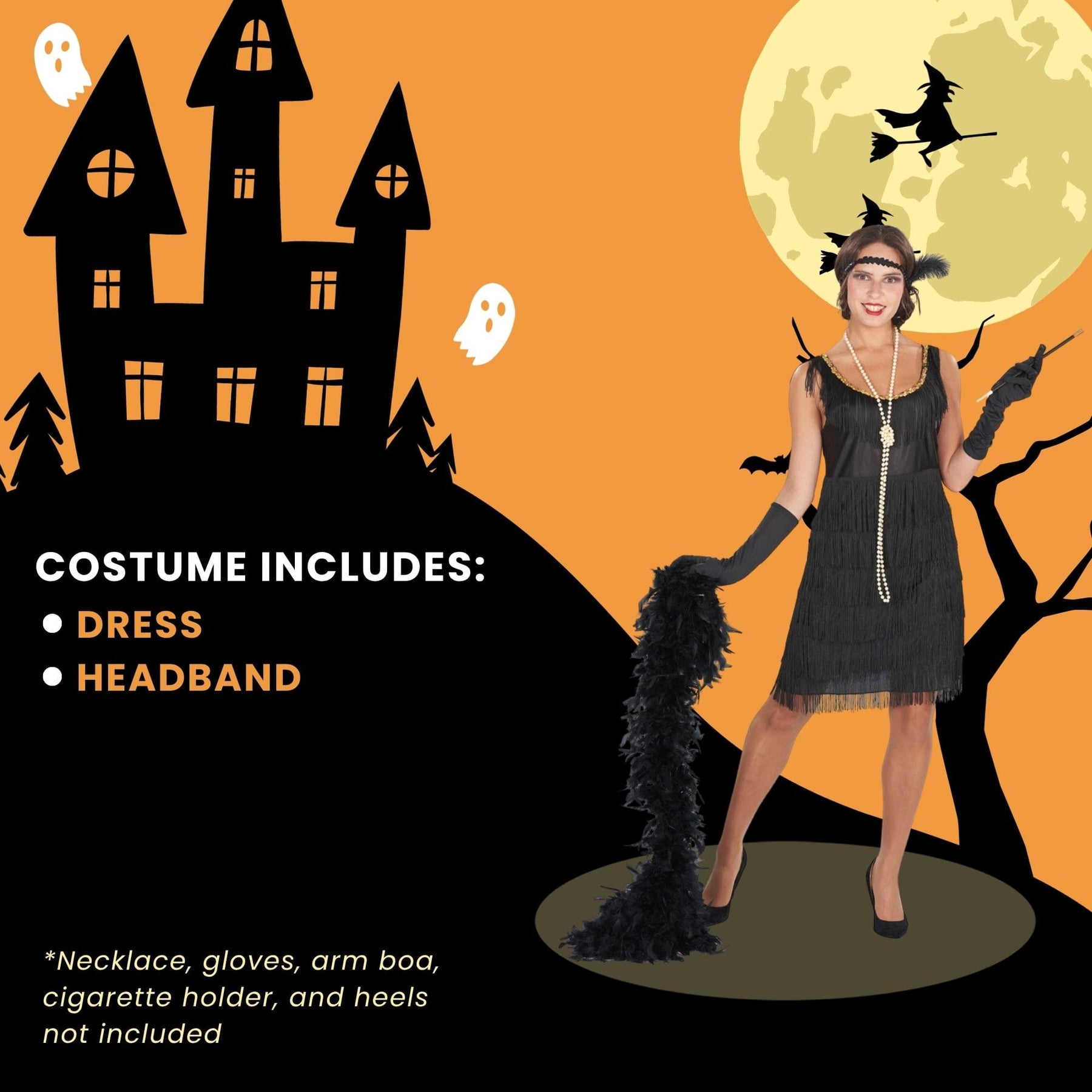 20s Black Flapper Adult Costume