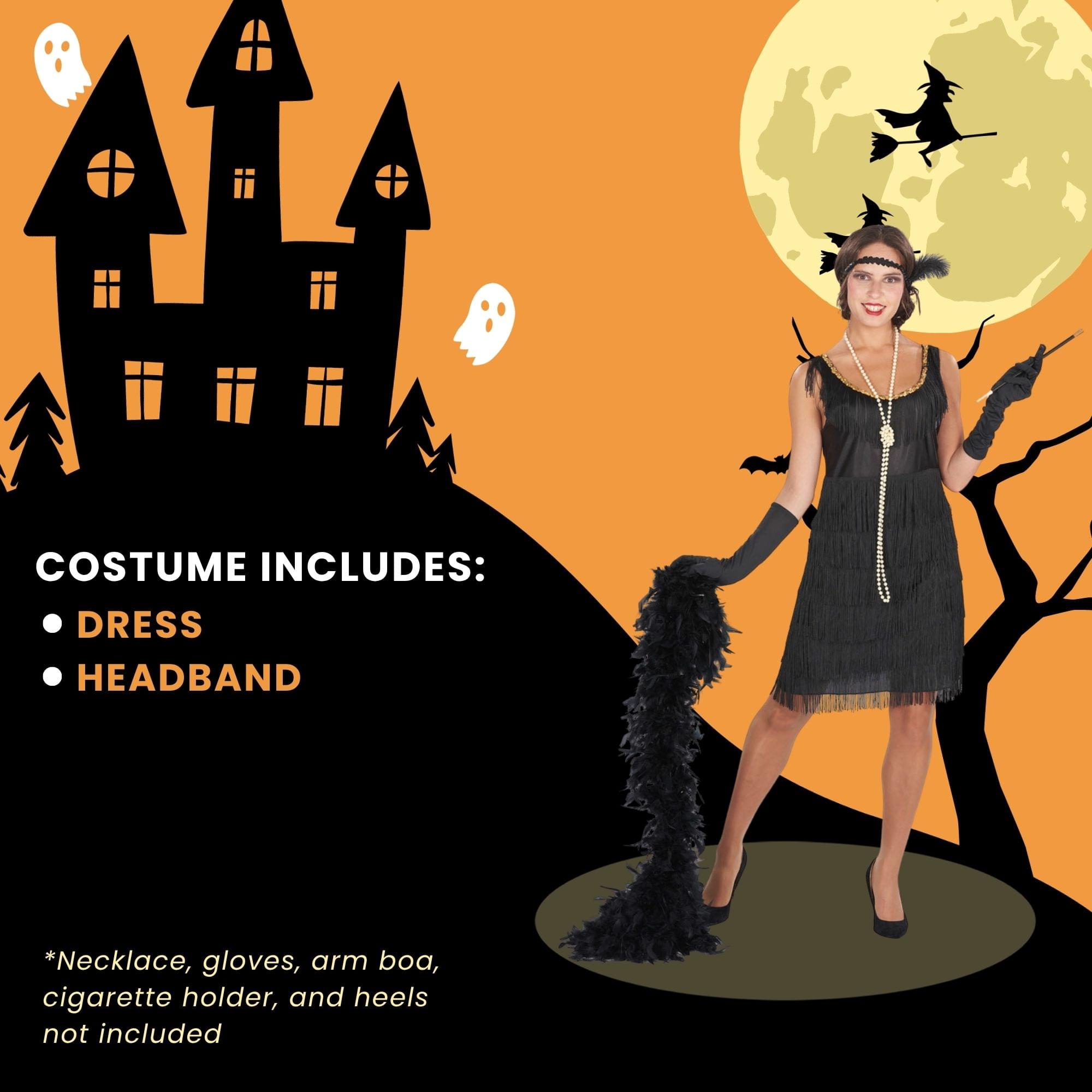 20s Black Flapper Adult Costume