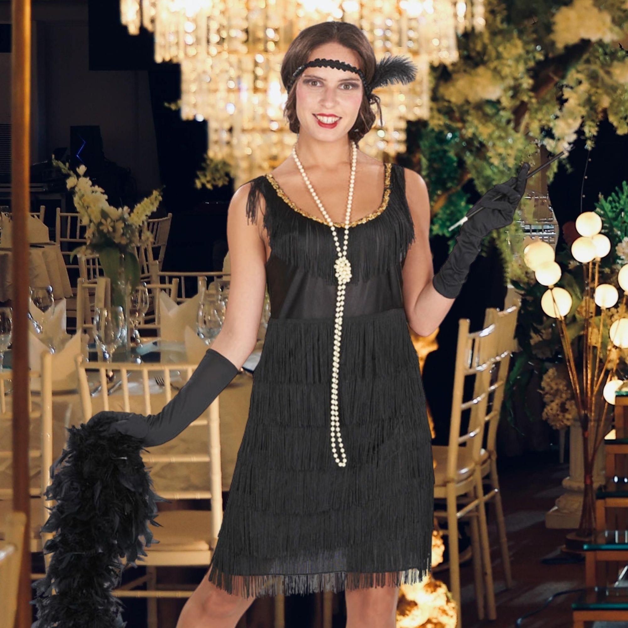 20s Black Flapper Adult Costume
