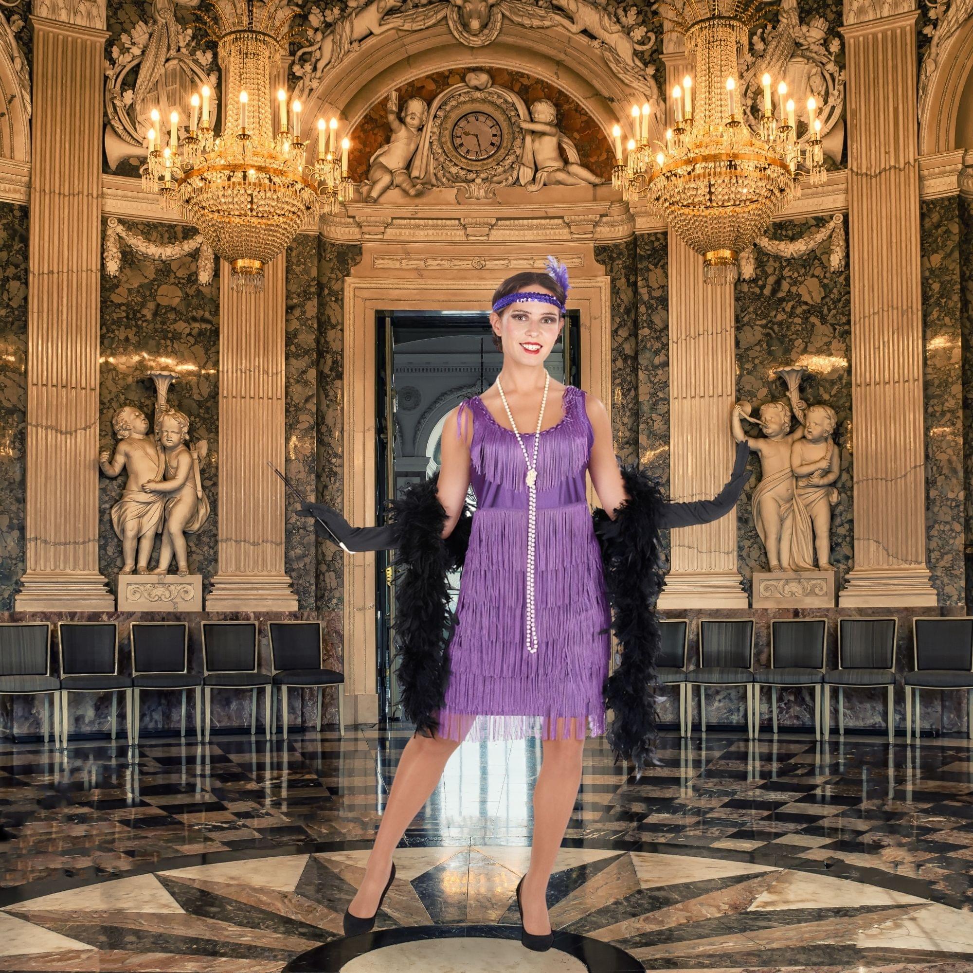 20s Purple Flapper Adult Costume