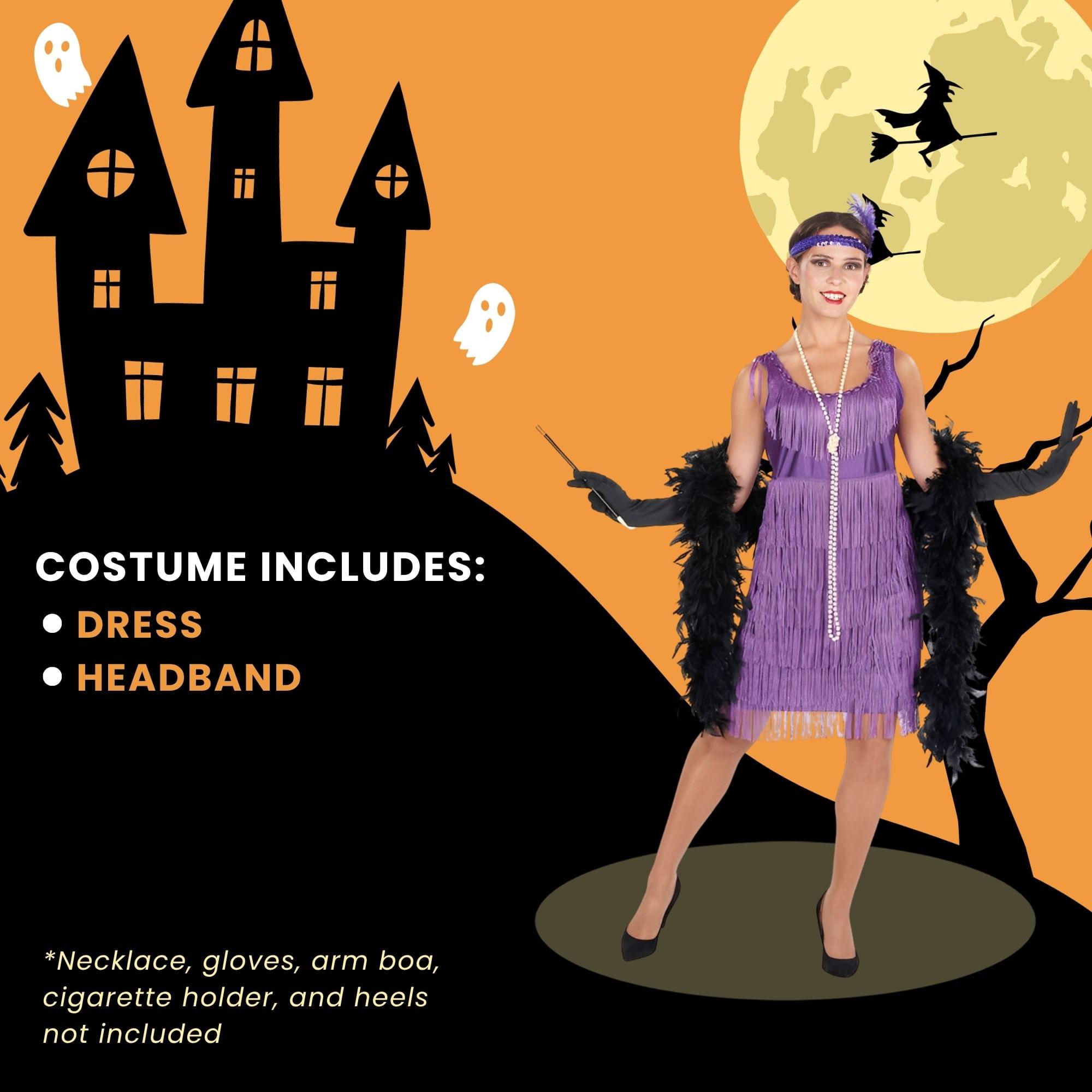 20s Purple Flapper Adult Costume