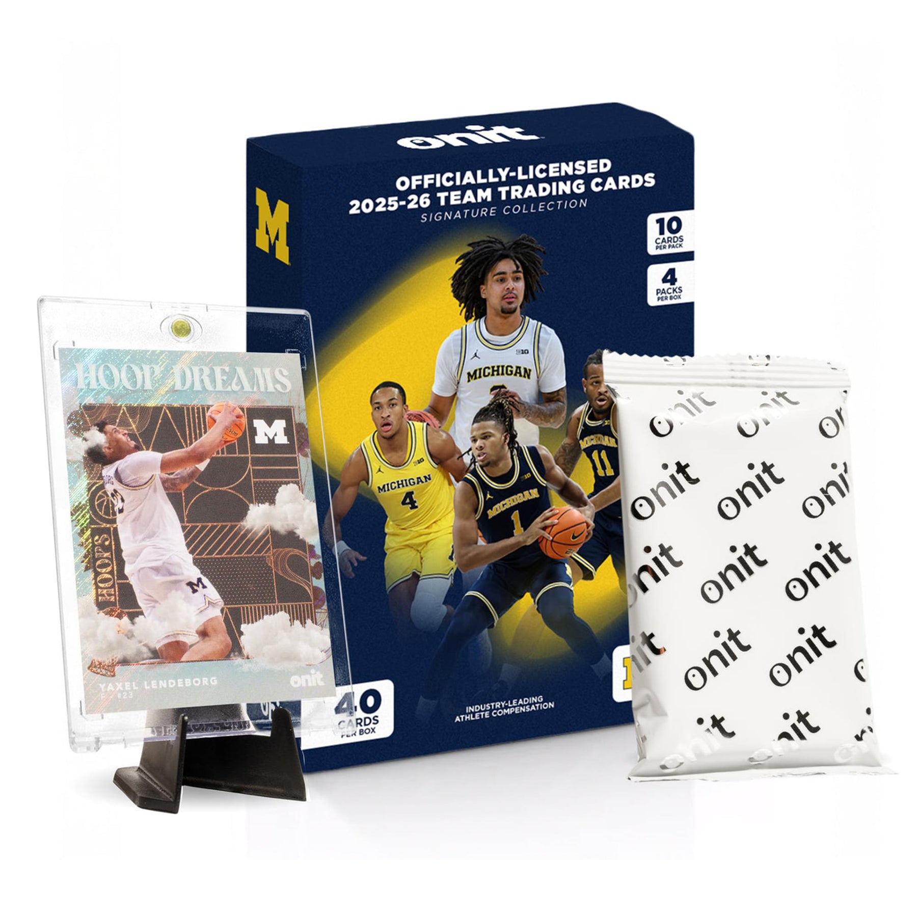 Michigan Wolverines NCAA Basketball 2025/26 ONIT Series Value Box | 4 Packs