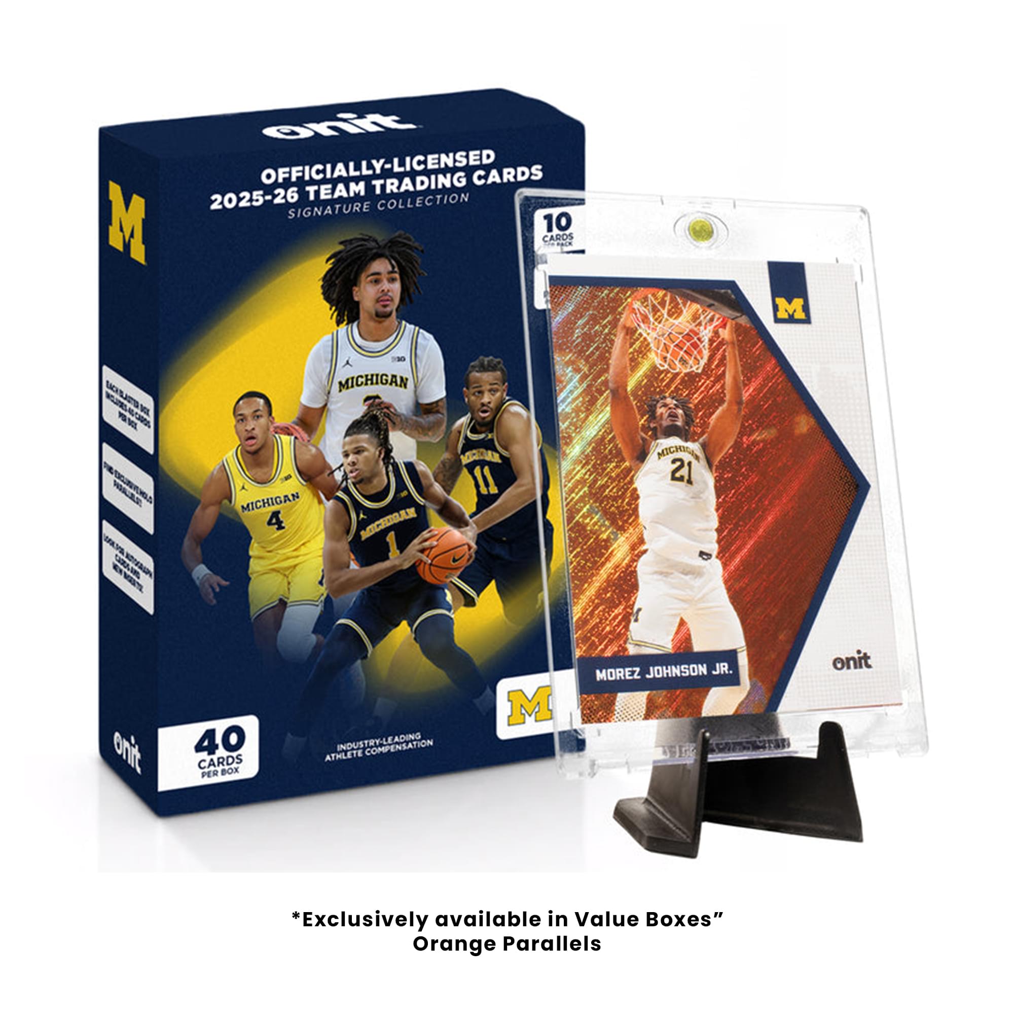 Michigan Wolverines NCAA Basketball 2025/26 ONIT Series Value Box | 4 Packs