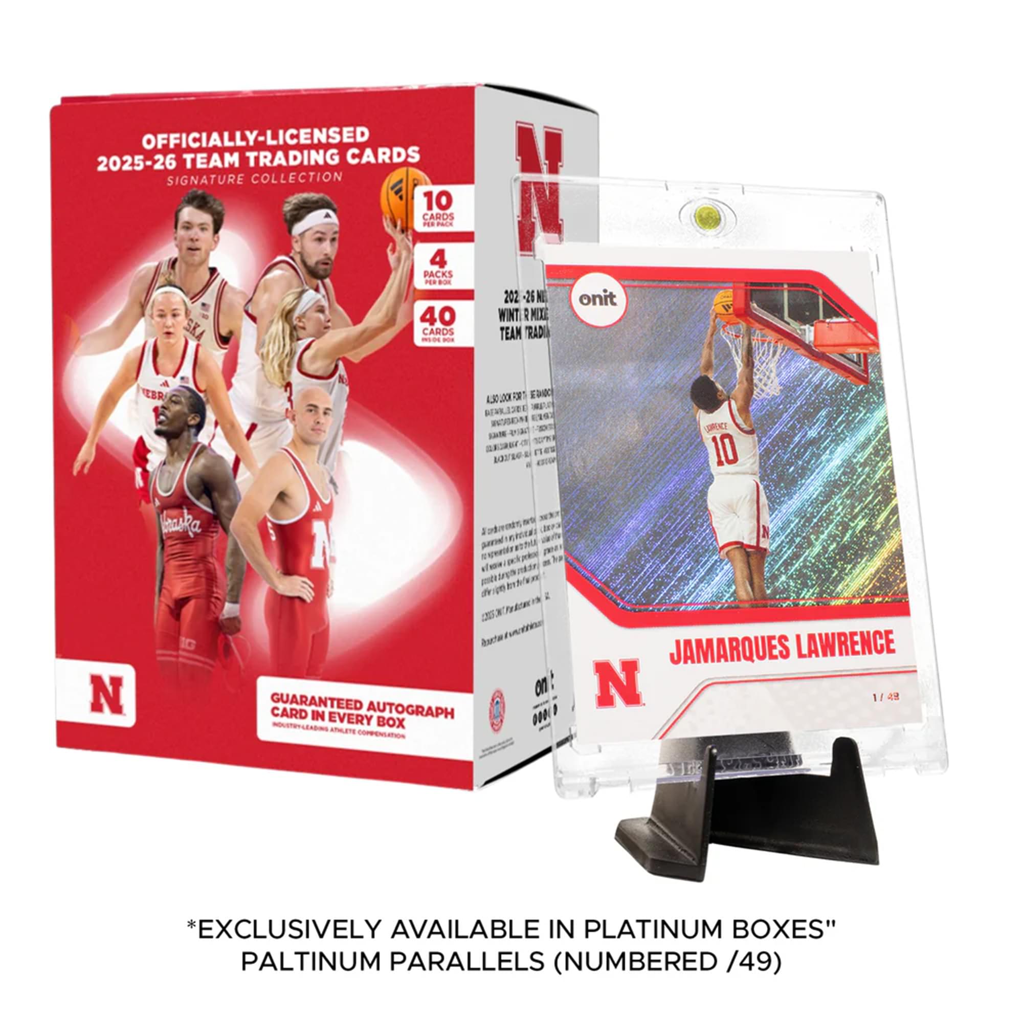 University Of Nebraska ONIT Winter Sports 2025-26 Trading Card Platinum Box