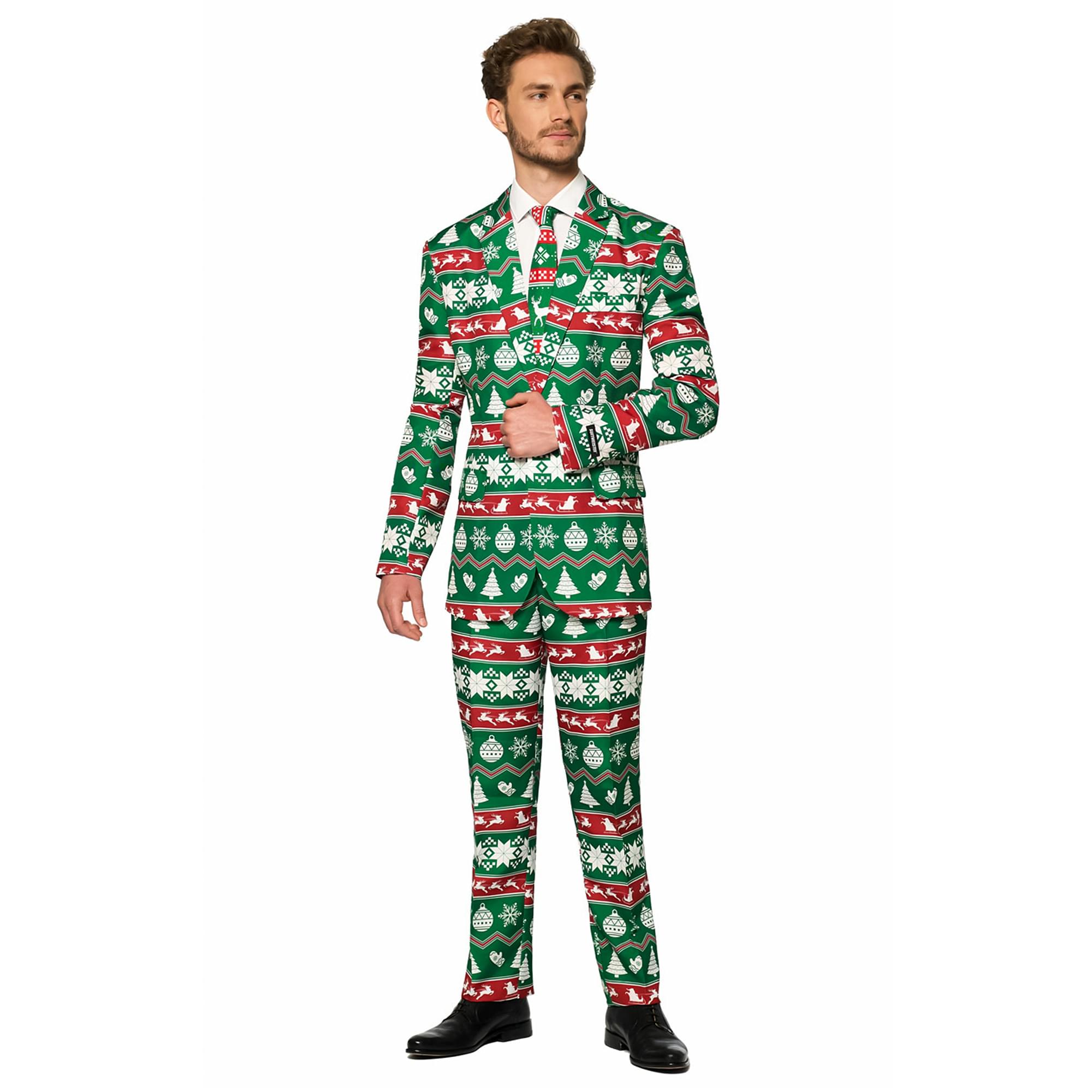 Green Nordic Christmas Men's Suitmeister