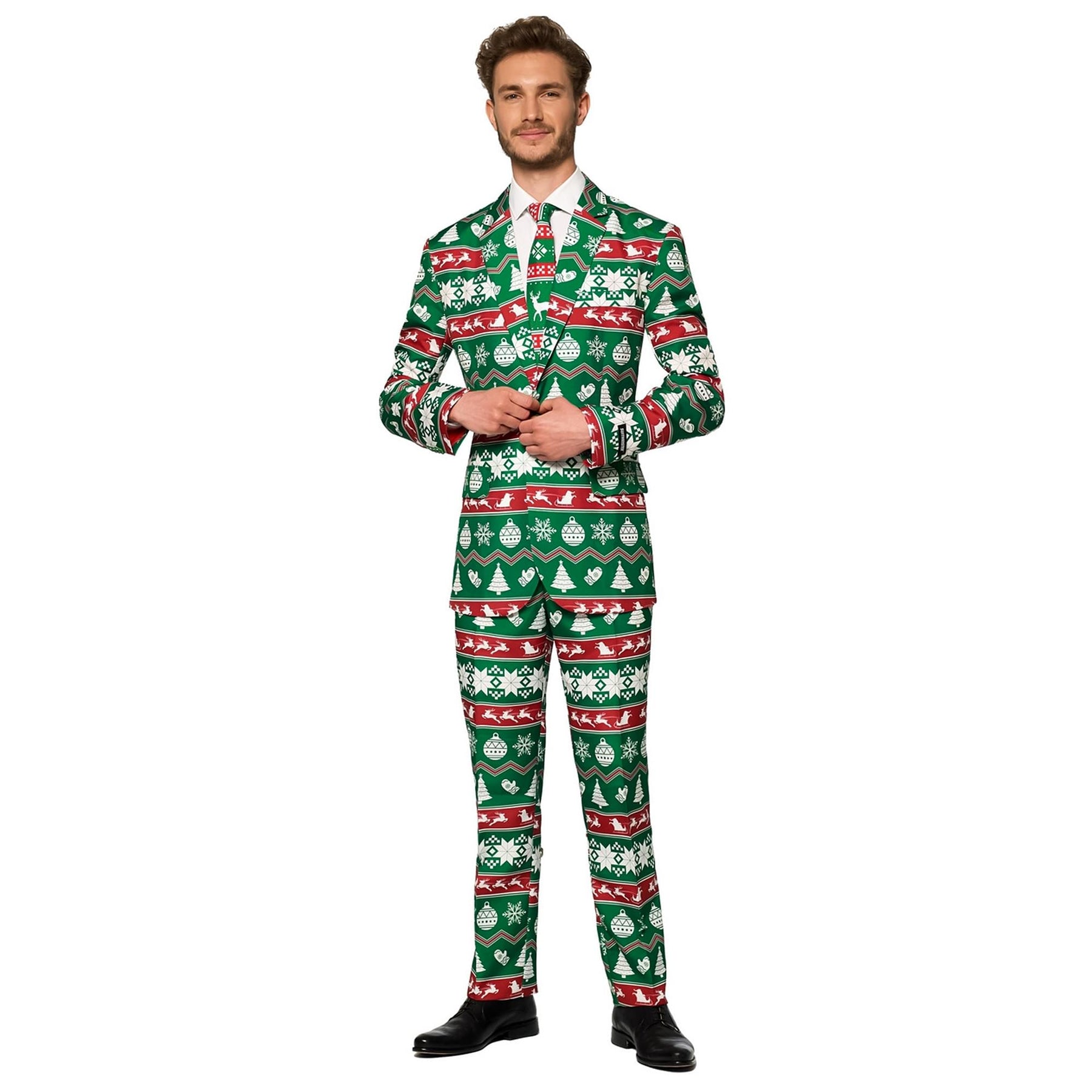 Green Nordic Christmas Men's Suitmeister
