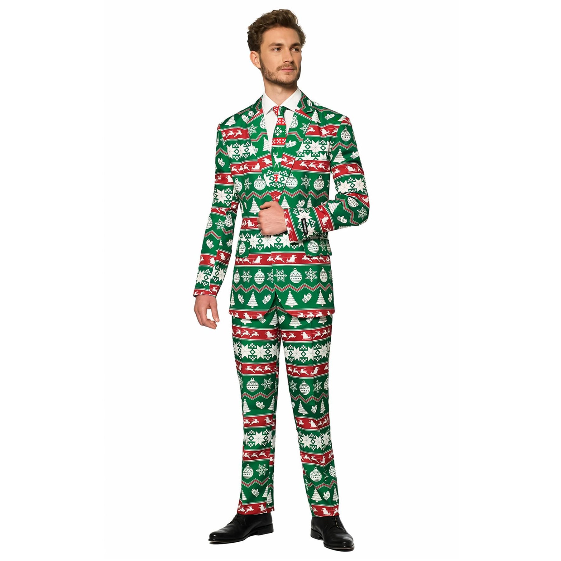 Green Nordic Christmas Men's Suitmeister