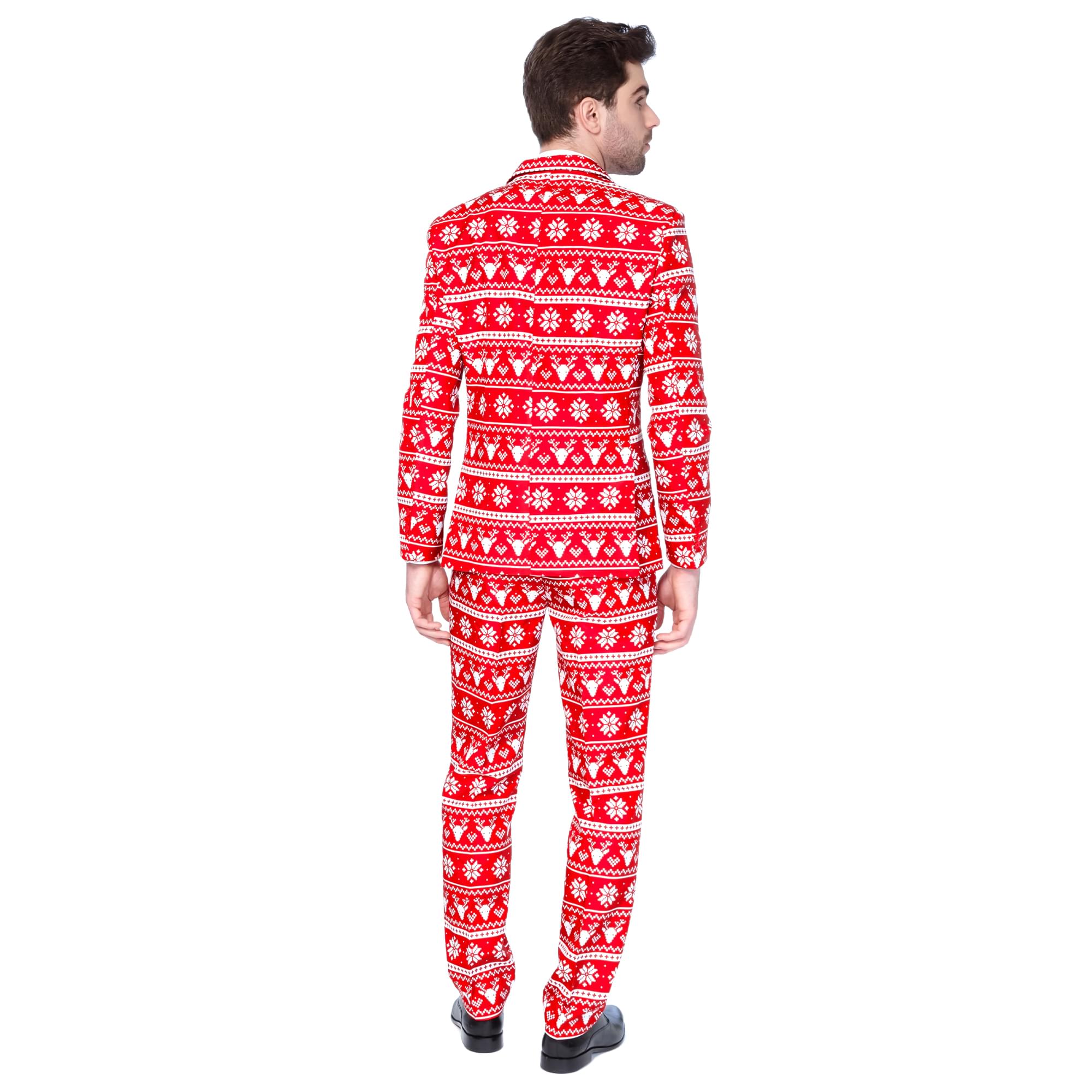 Red Nordic Christmas Men's Suitmeister