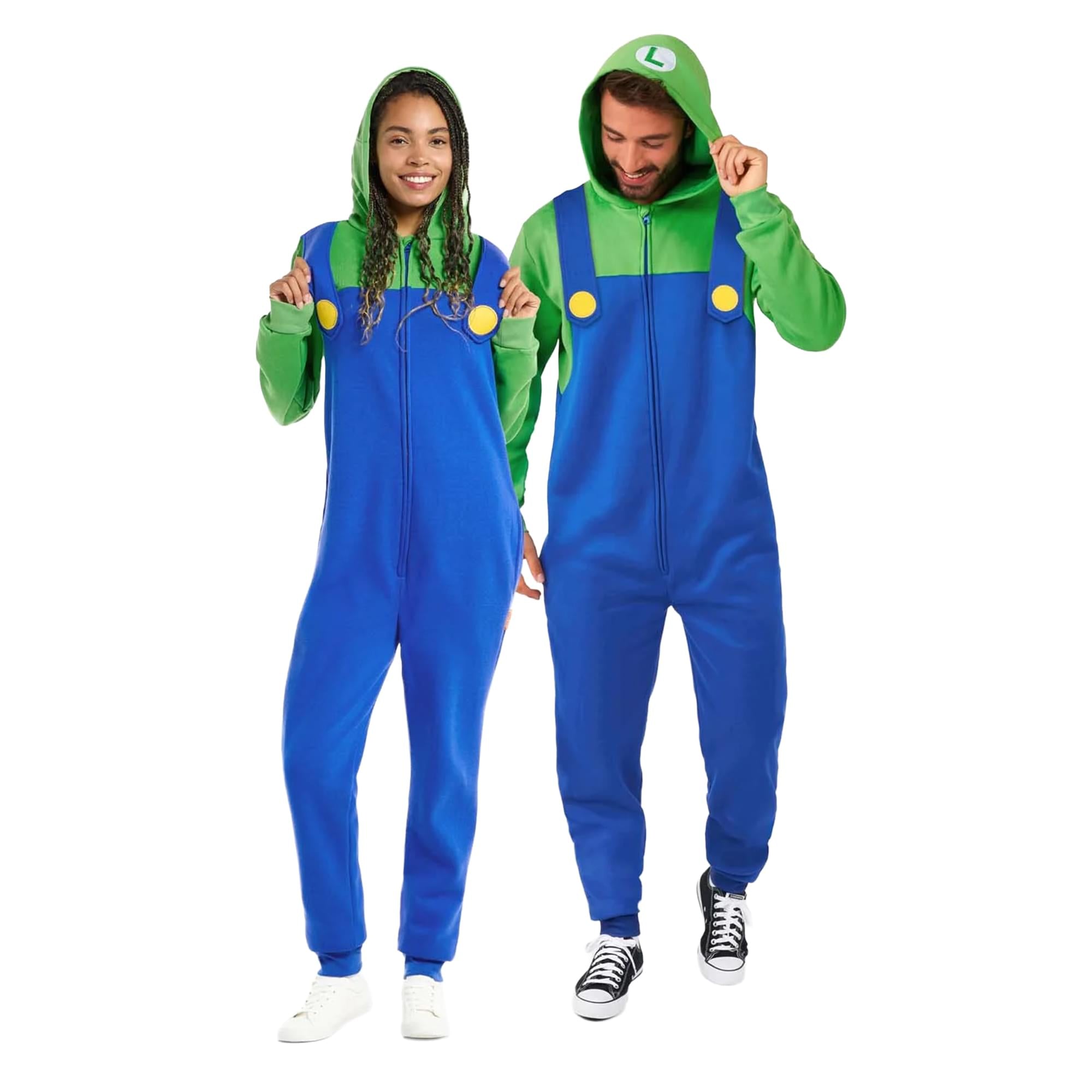 Nintendo Super Mario Luigi Adult Unisex Onesie | L