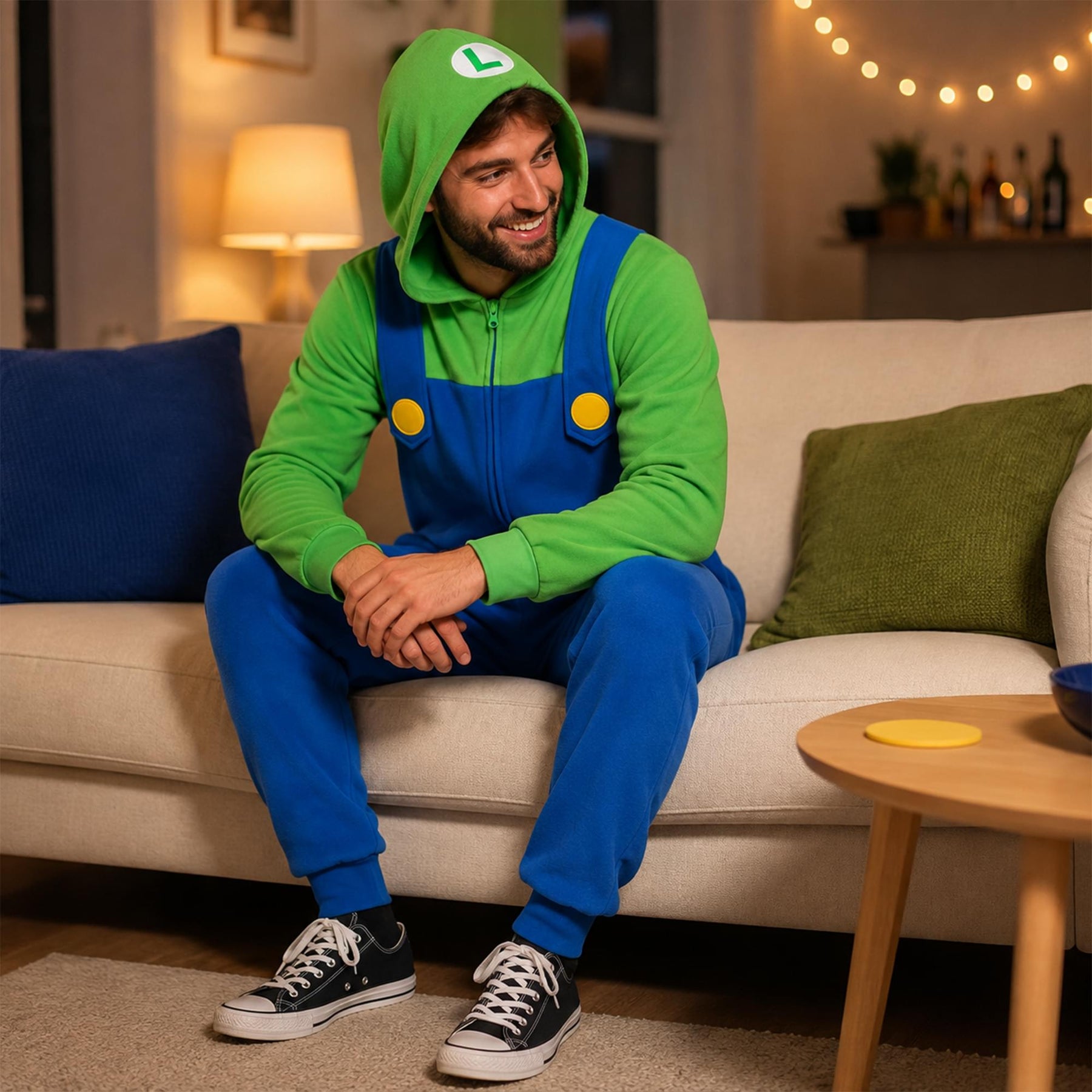Nintendo Super Mario Luigi Adult Unisex Onesie | L