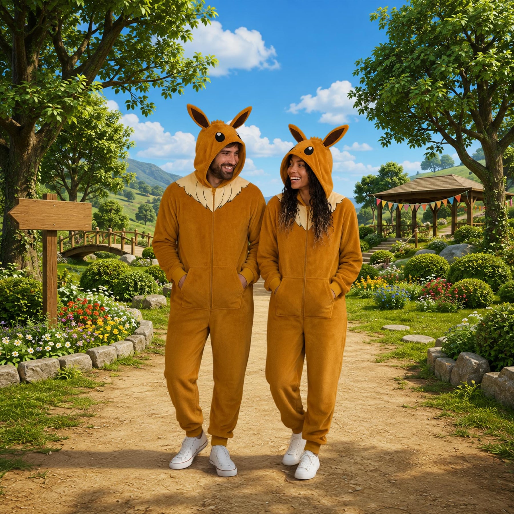 Pokemon Eevee Adult Unisex Onesie | M