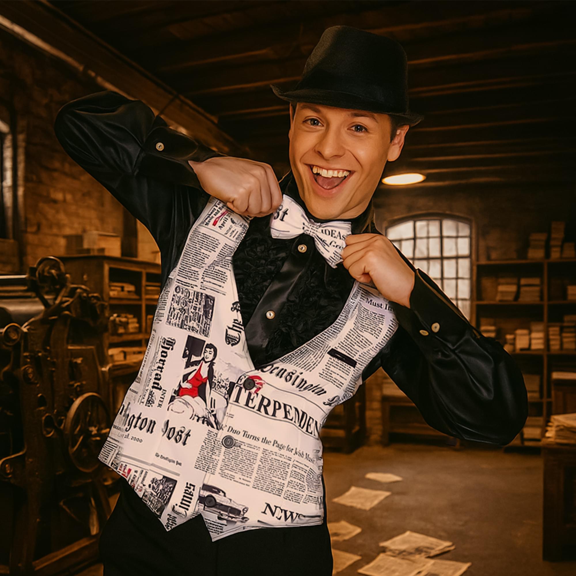Fleet Street Hack Adult Costume Waistcoat