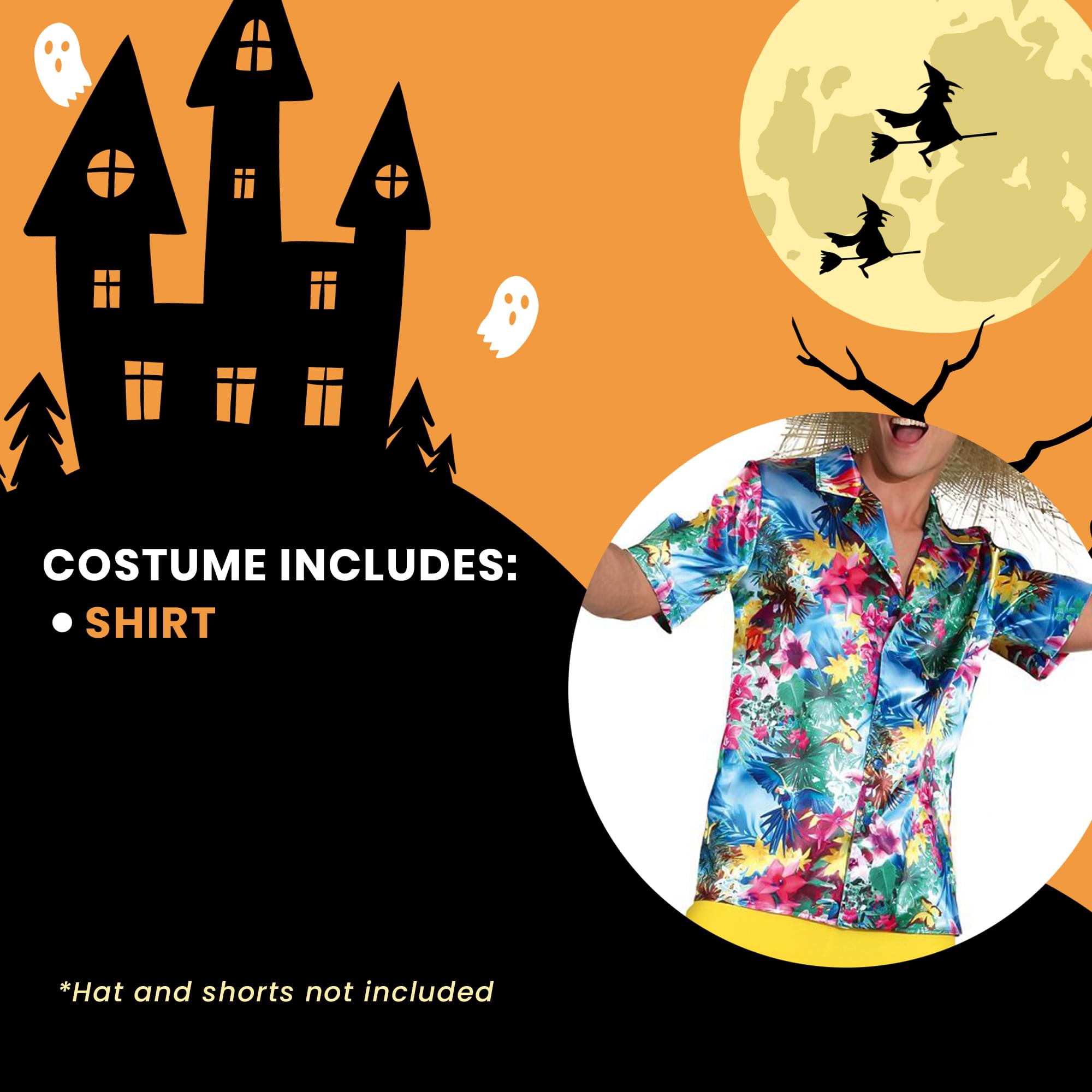 Mens Hawaii Shirt Adult Costume
